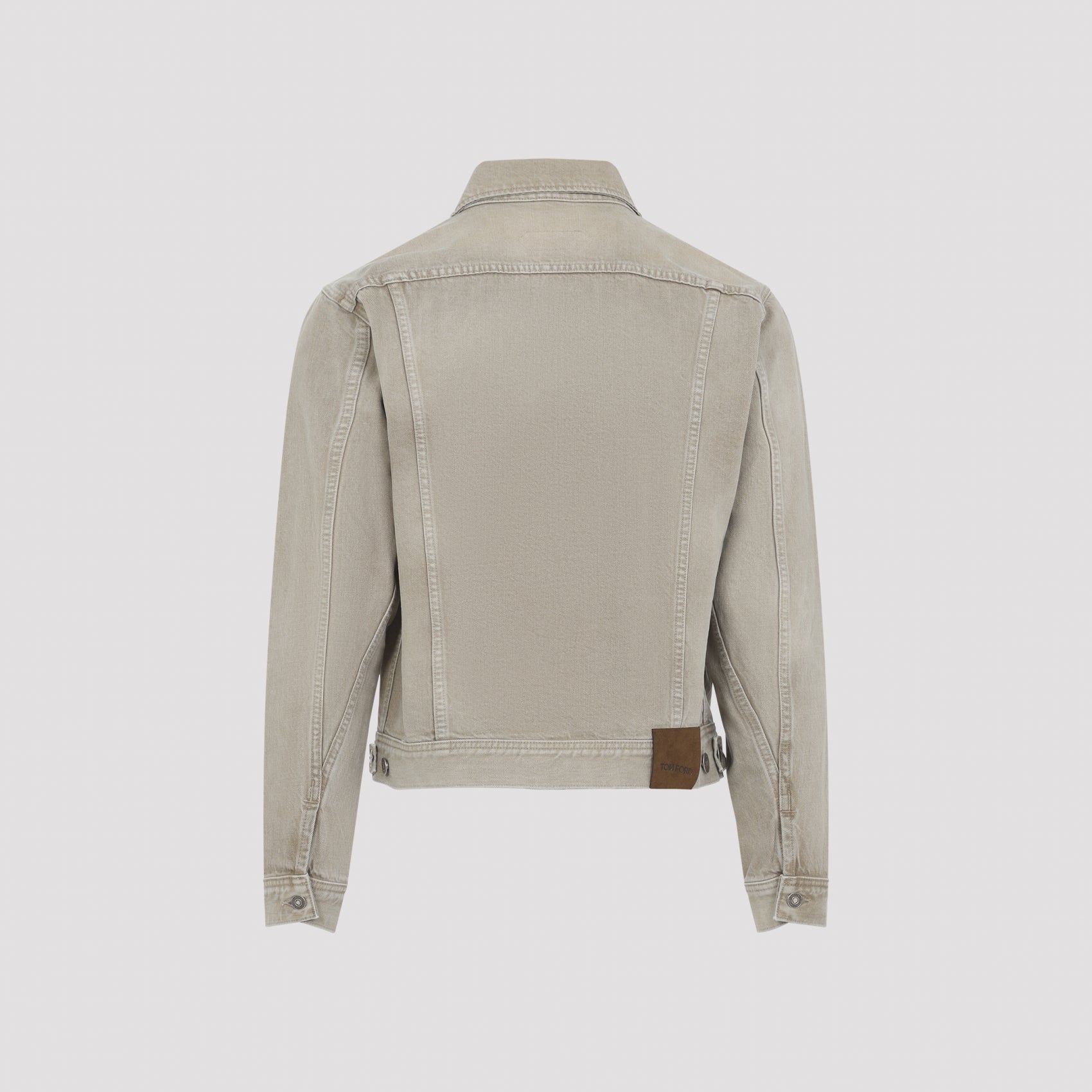 Classic Denim Jacket With Structured Collar