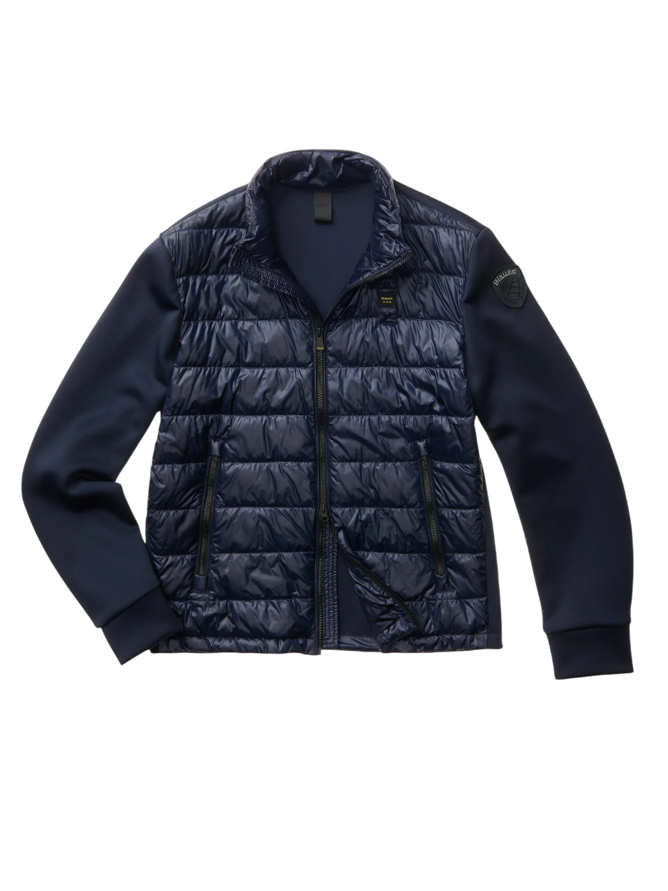 Quilted Padded Jacket with Mandarin Collar