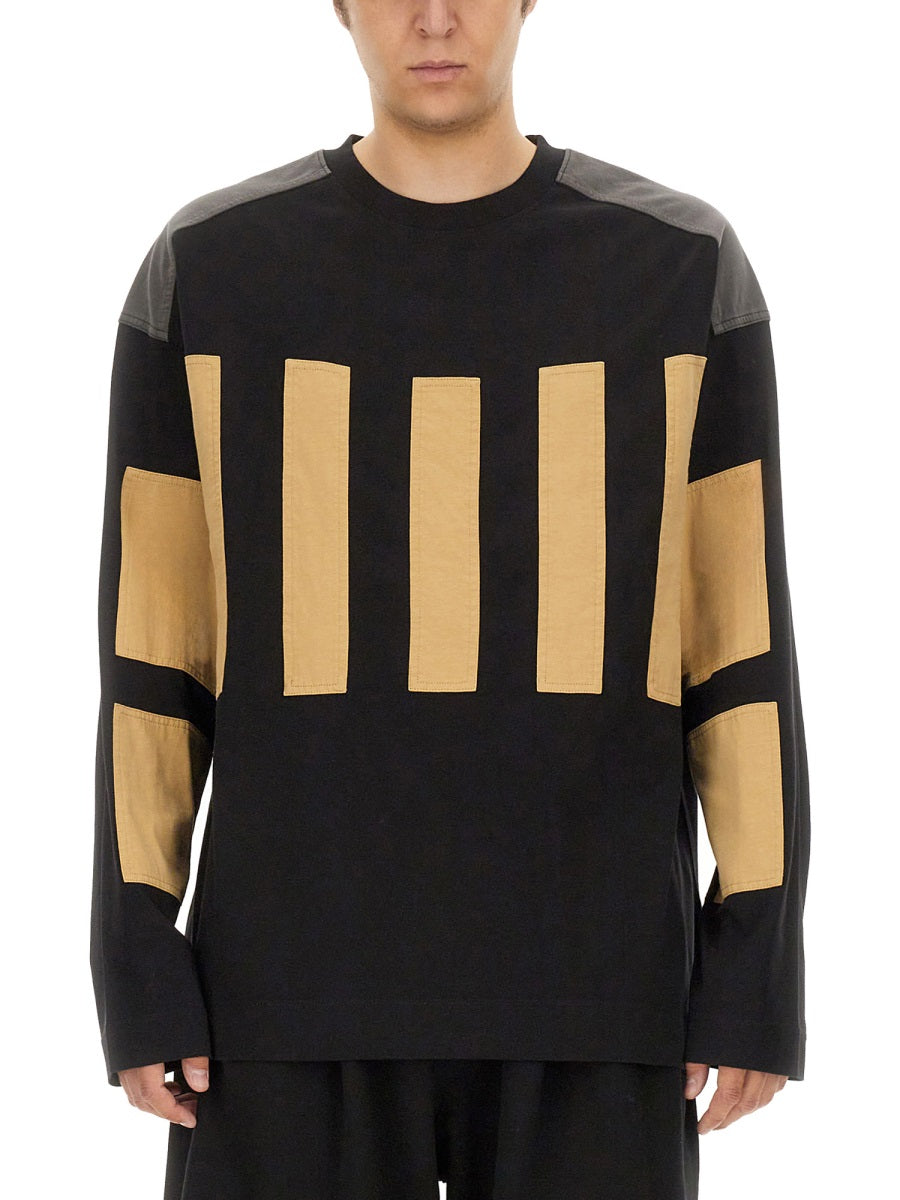 Relaxed Fit Cotton Sweatshirt With Ribbed Details