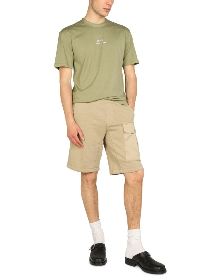 Bermuda Shorts With Elastic Waistband