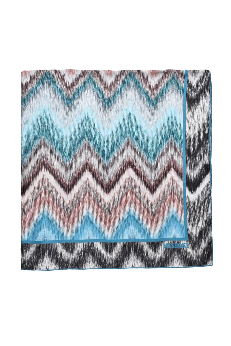 Silk Foulard - Light Blue