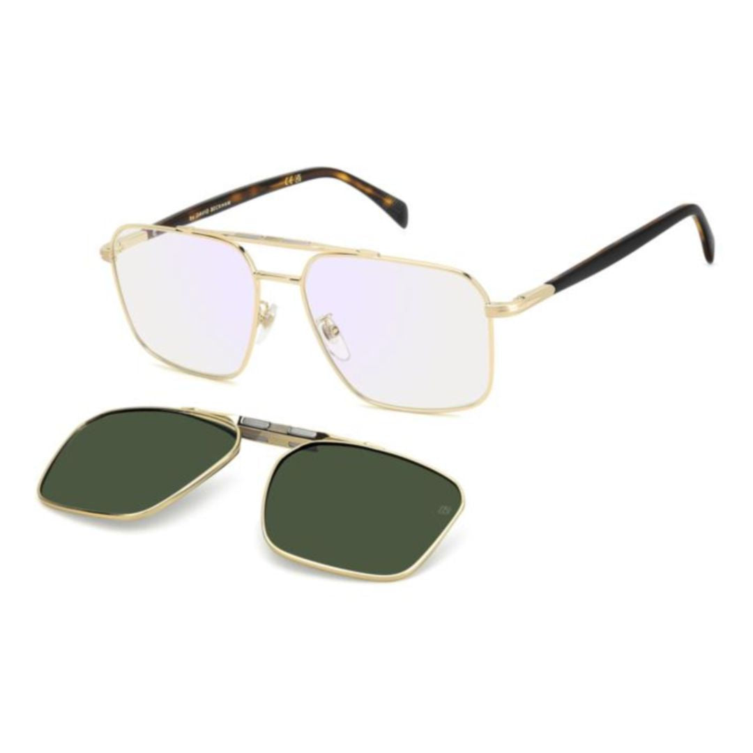 Db 1187/G/C Rectangular Clip-On Sunglasses