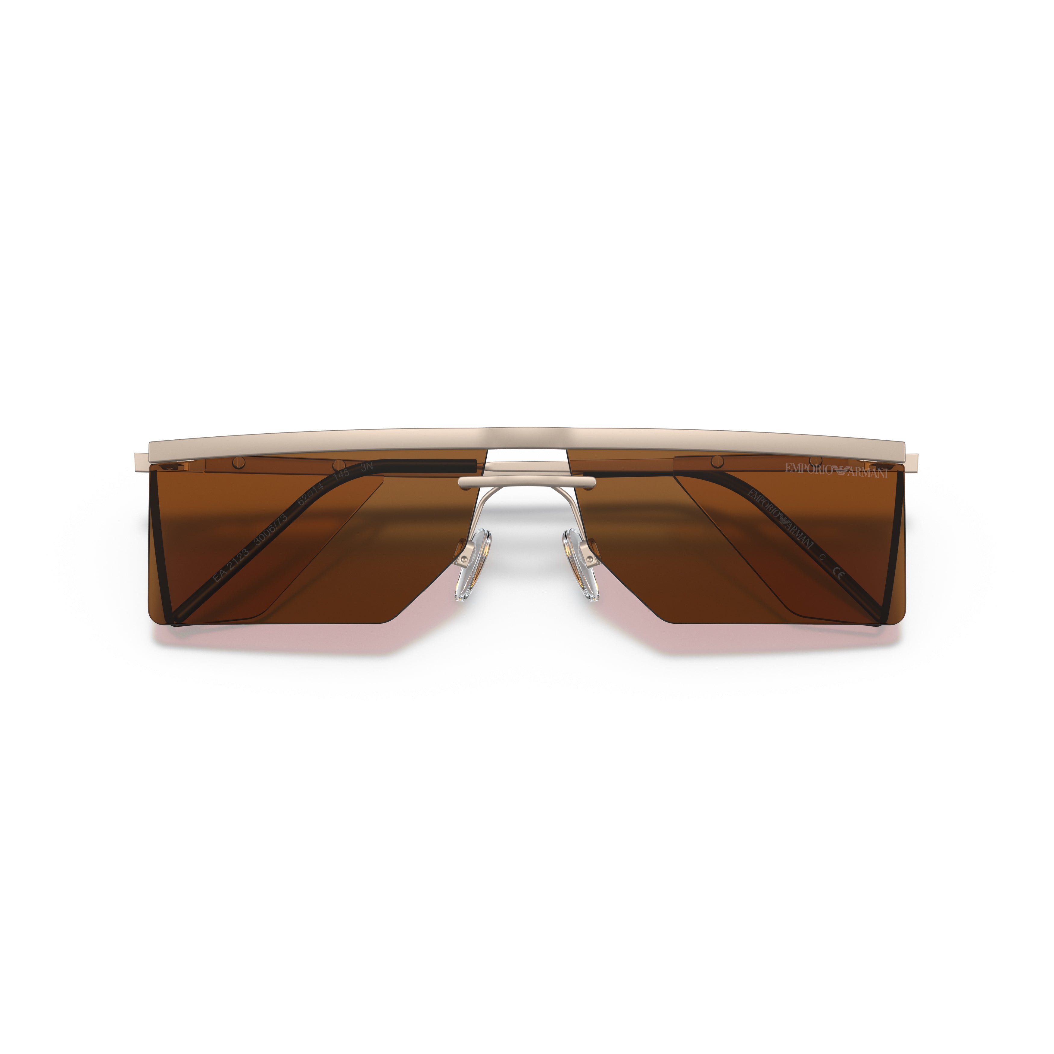 2123 Sole Geometric Metal Sunglasses with Gradient Lenses