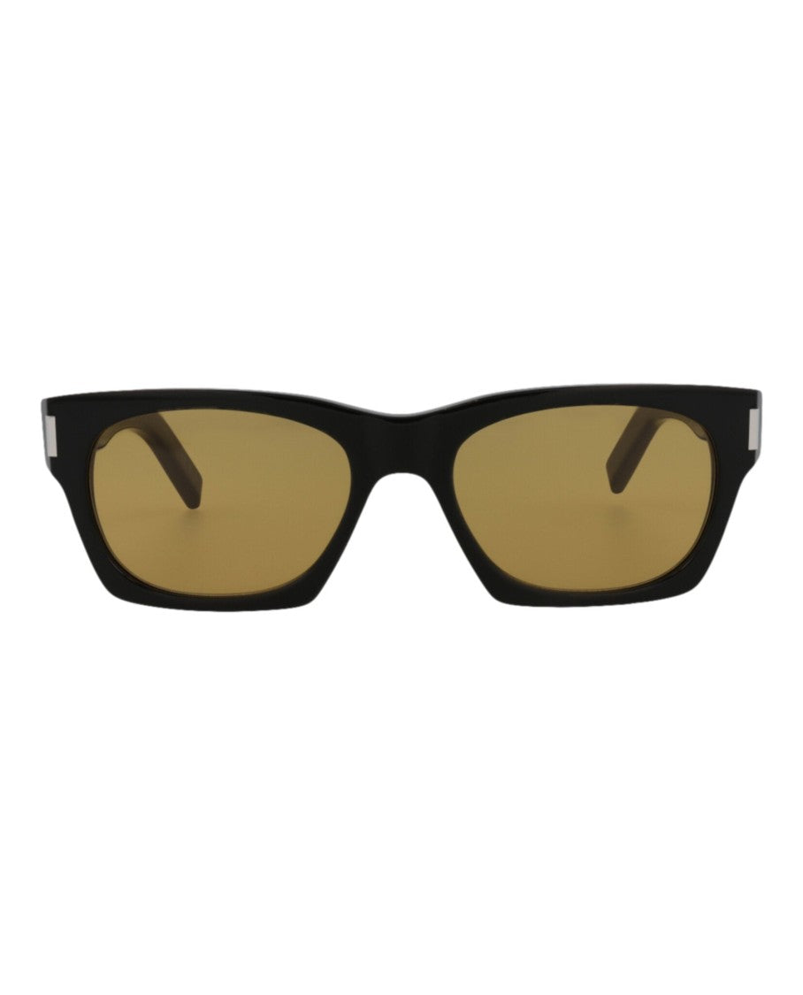 Square-Frame Acetate Sunglasses With Saddle Nose Bridge