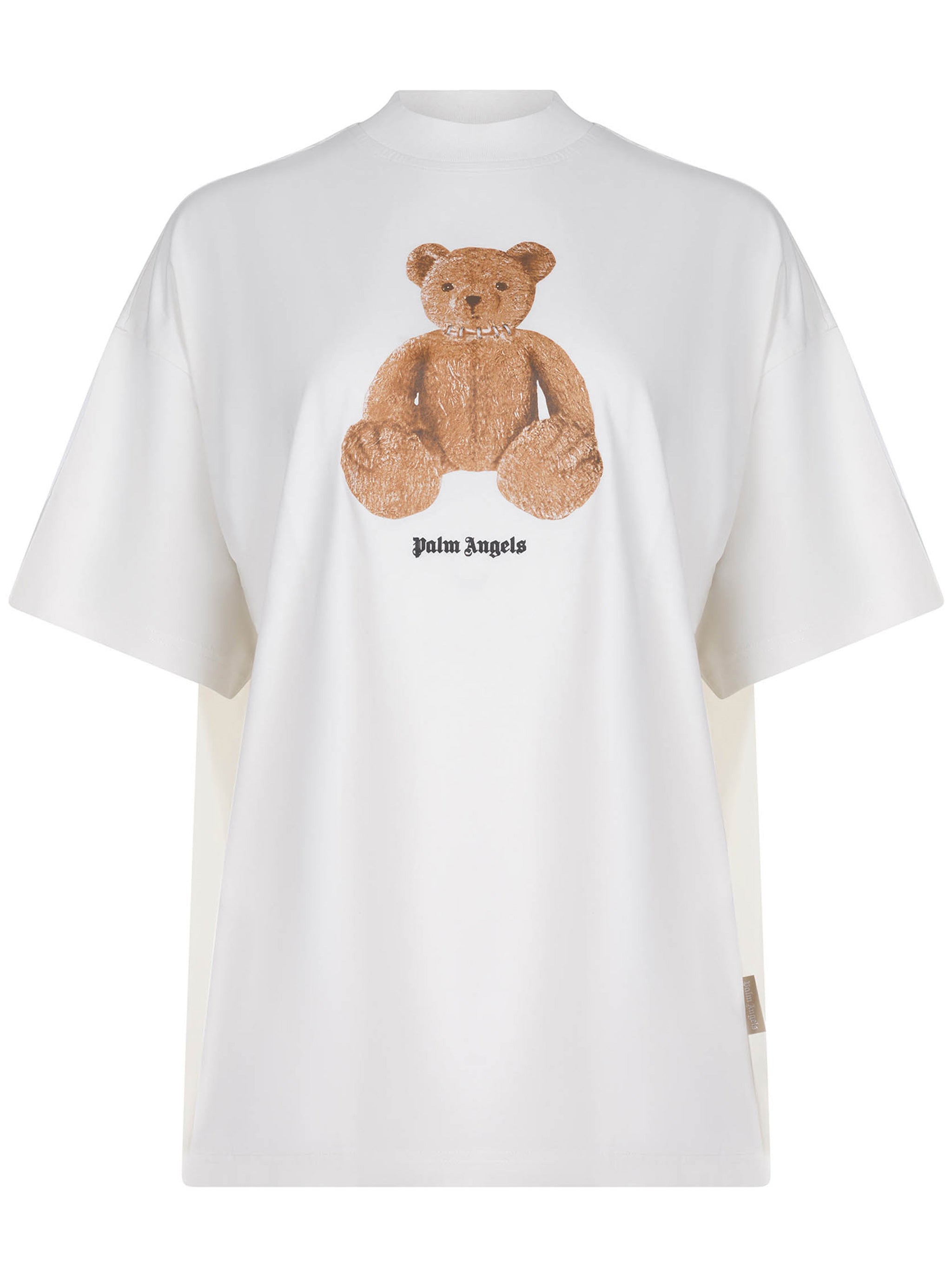 White Bear Loose Graphic Cotton T-Shirt