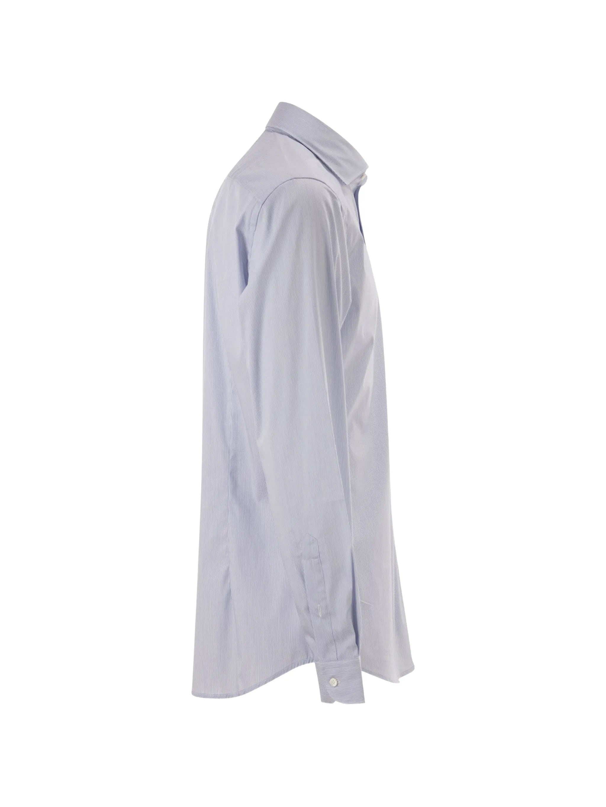Deep Blue Stretch Cotton Shirt