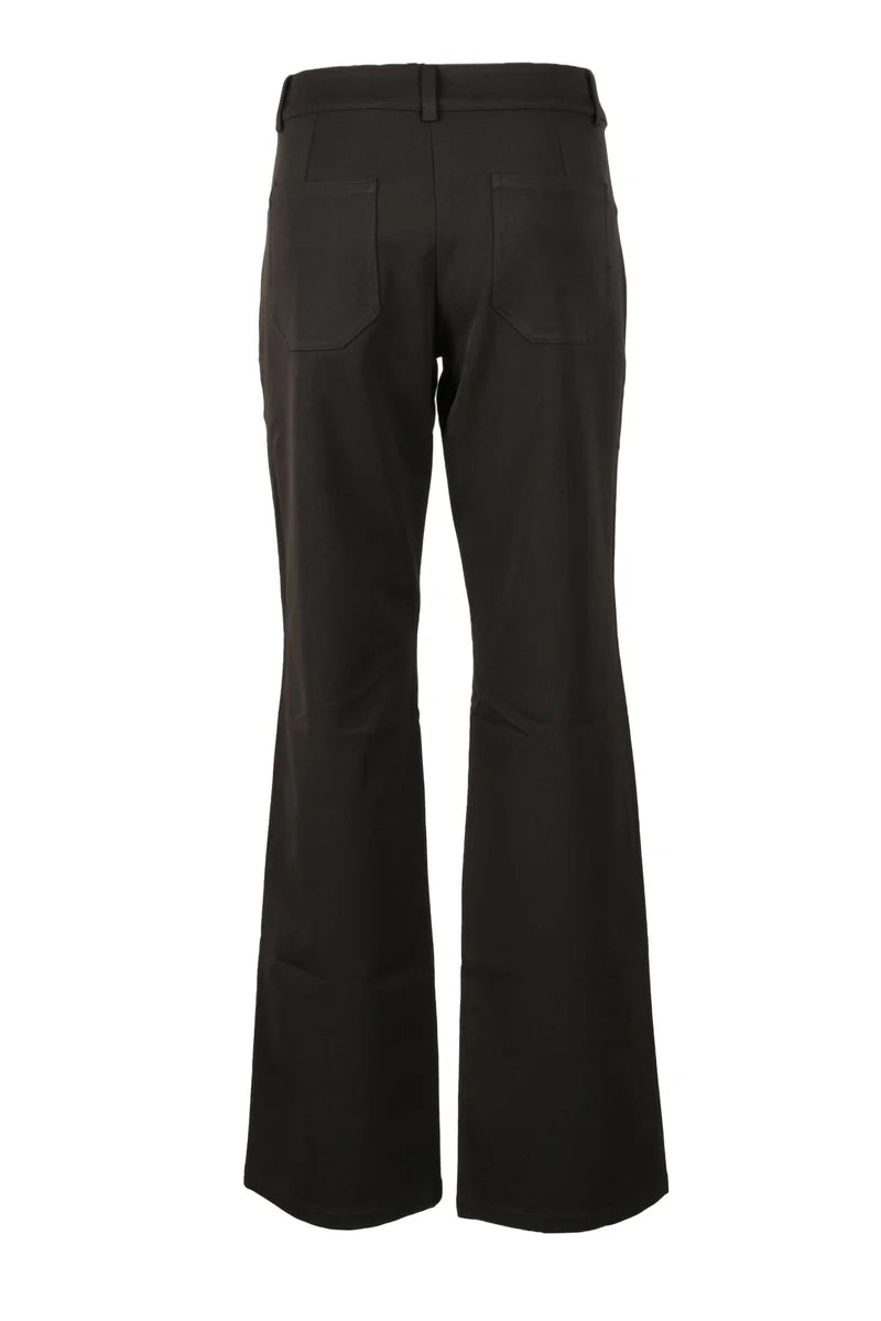Trousers Polyester Viscose Elastane - Brown