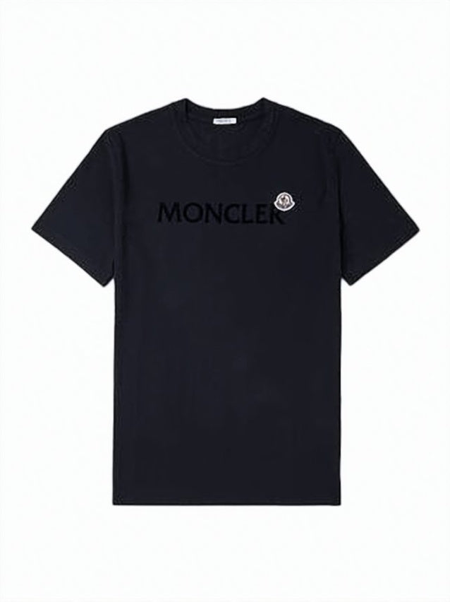 Moncler Cotton T-Shirt with Embossed Logo