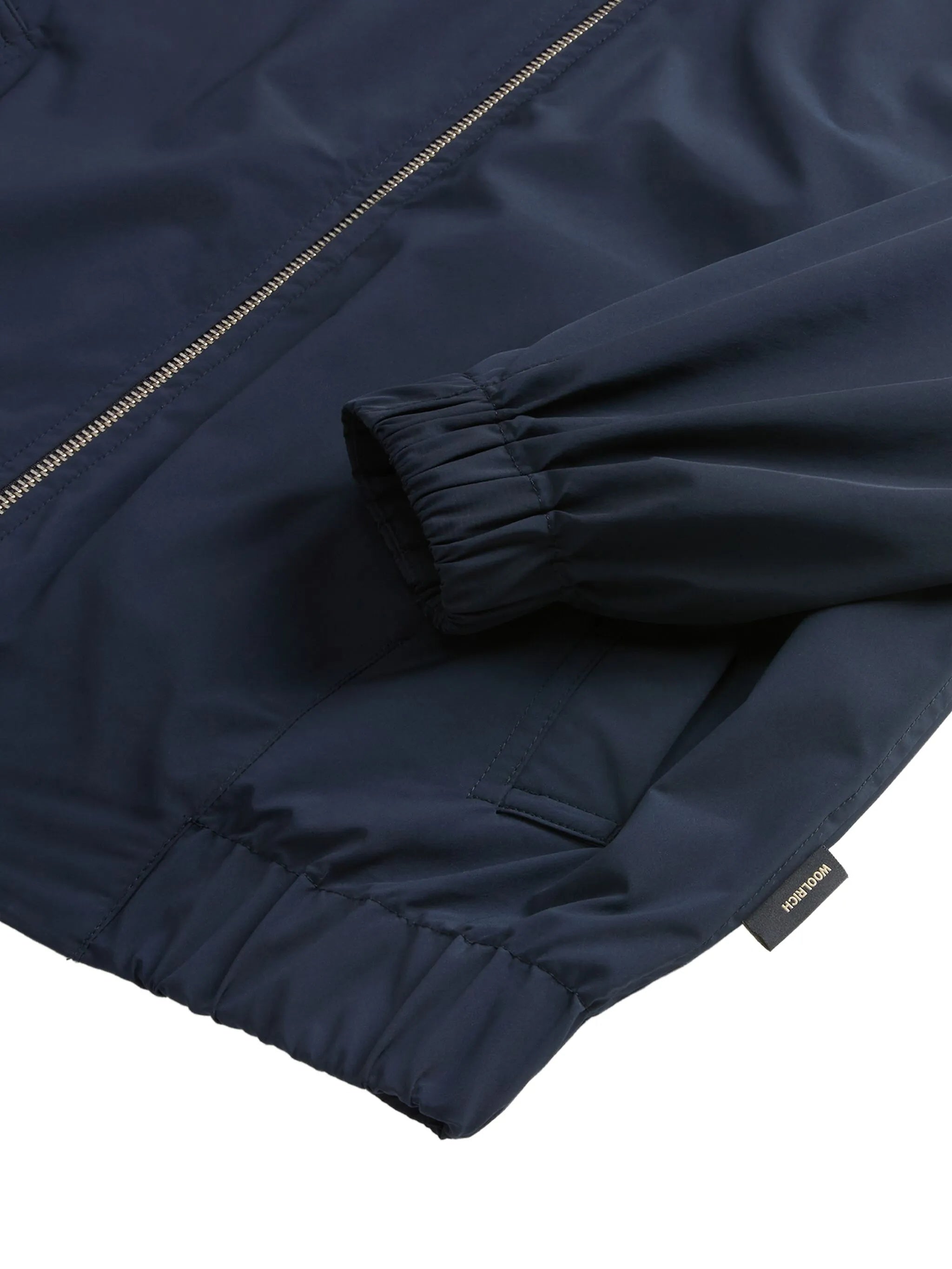 Black Summer Bomber Lightweight Polyester Jacket