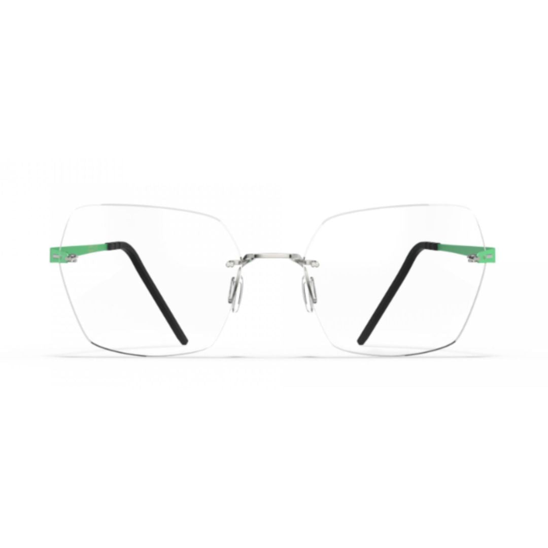 Bf1073 Aero Loop B3-P1 Rimless Geometric Eyeglasses with Vibrant Accents