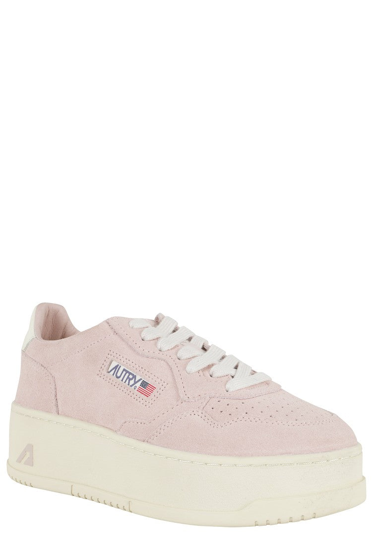 White Platform Low Sneaker