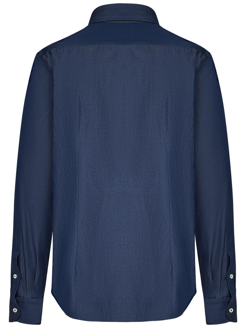 Franzese Blue Denim Shirt