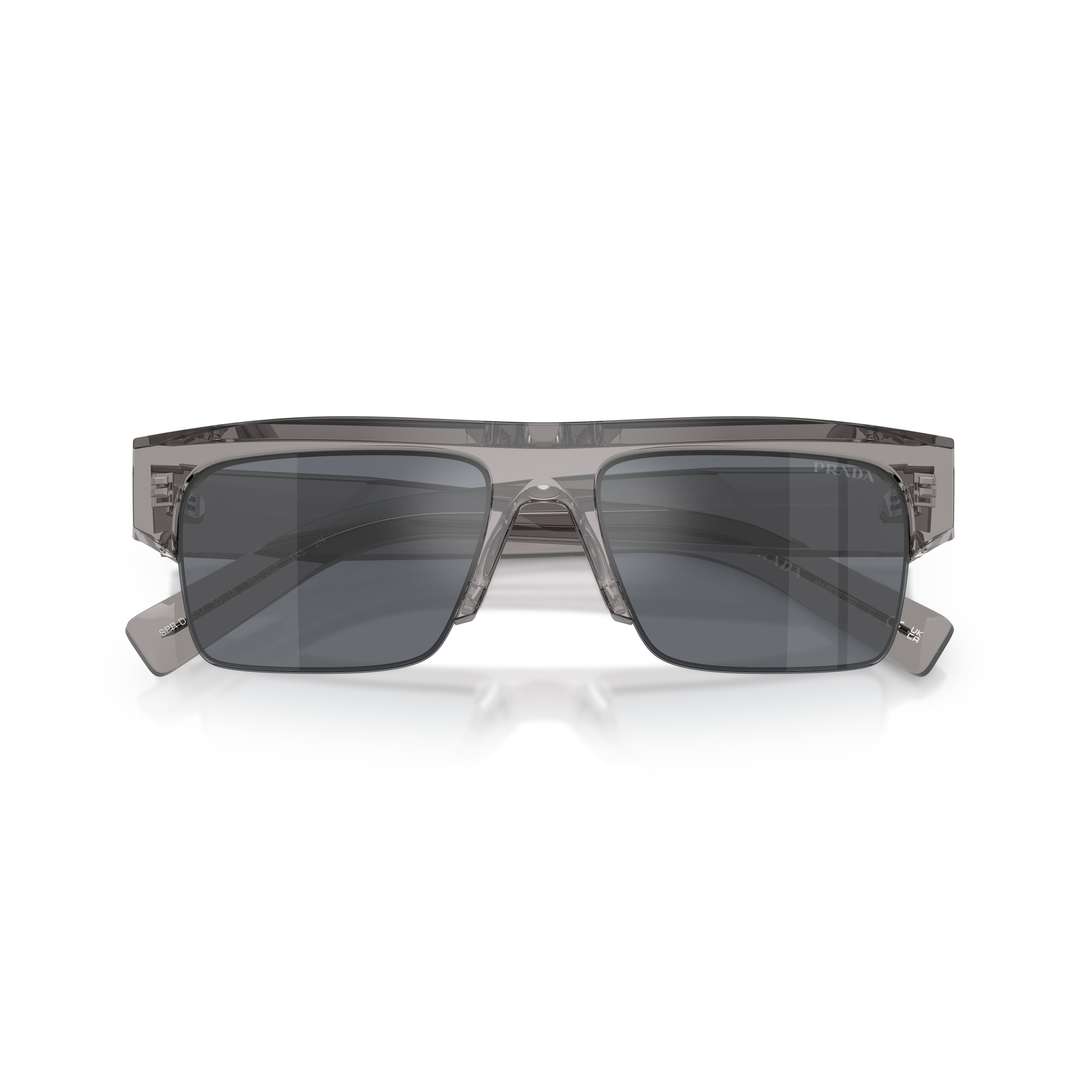 0pr D12su Translucent Grey Acetate Sunglasses