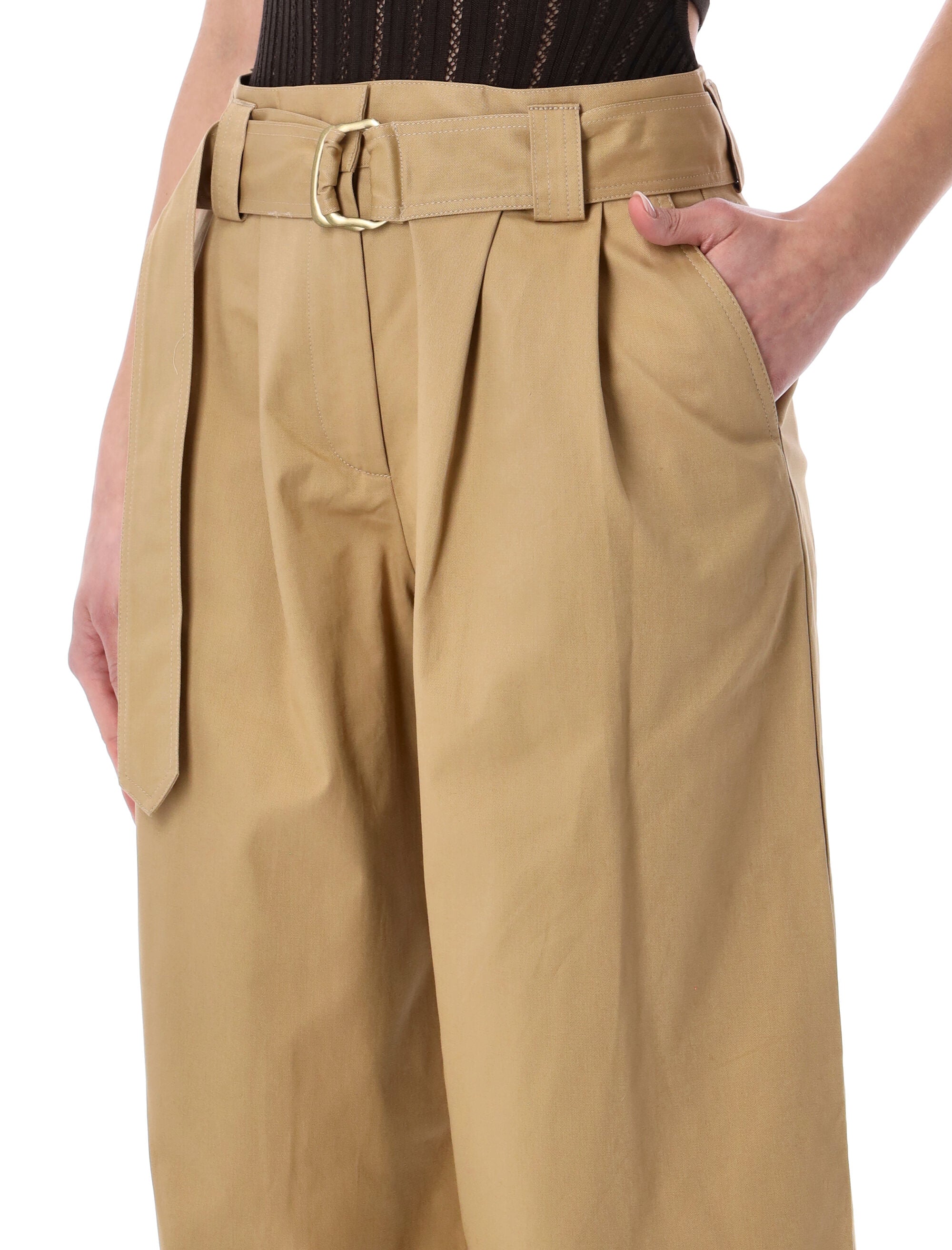 Riva High-Rise Pleated Trousers