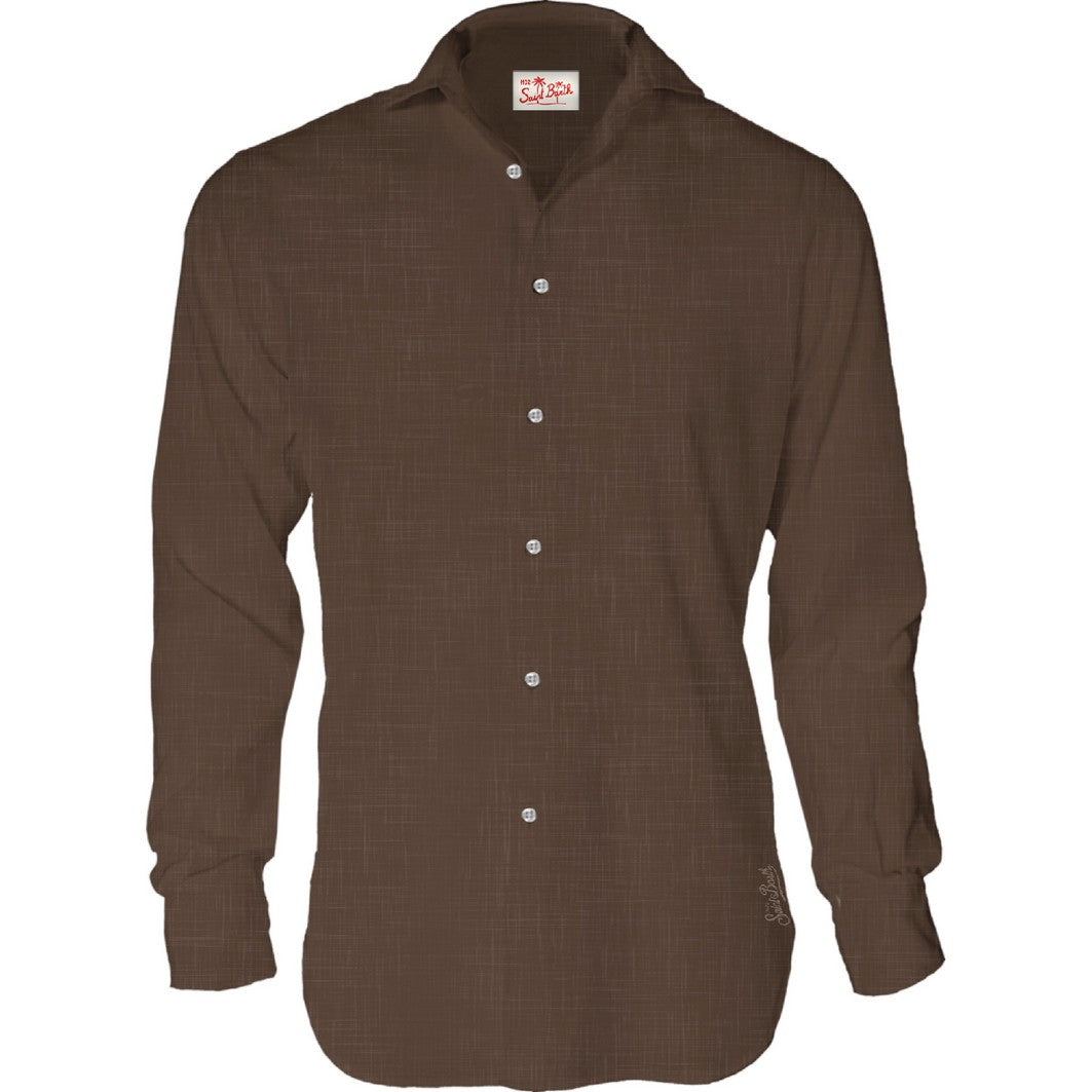Pamplona Solid Color Linen Shirt
