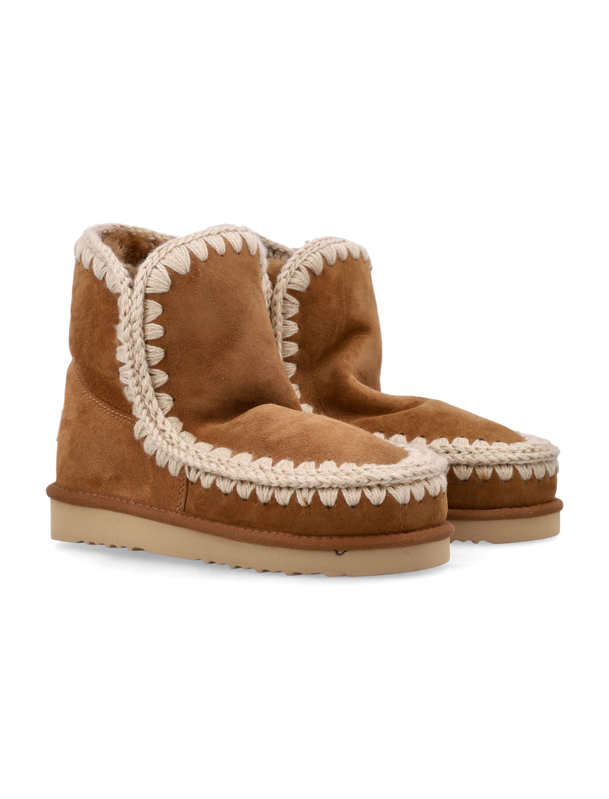 Eskimo 18 Sheepskin Boots With Crochet Stitching