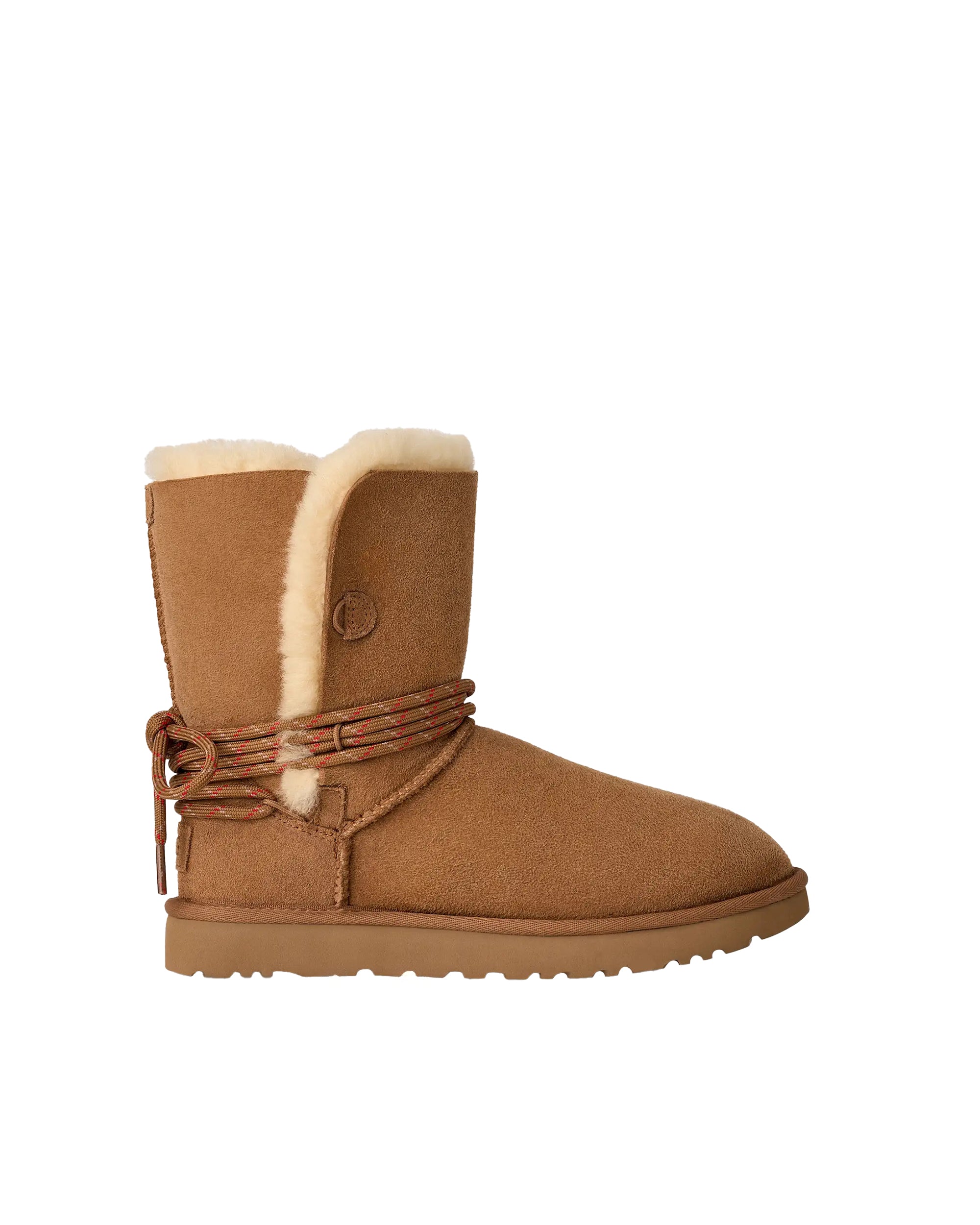 Classic Bailey Tie Ankle Boots in Reverse Shearling