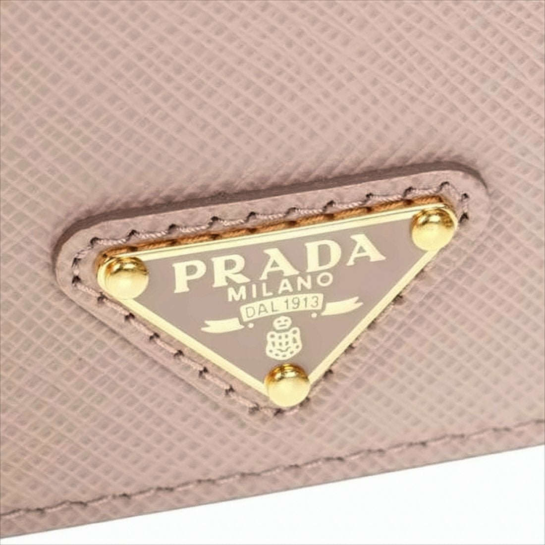 Textured Calf Leather Cardholder with Gold-tone Logo