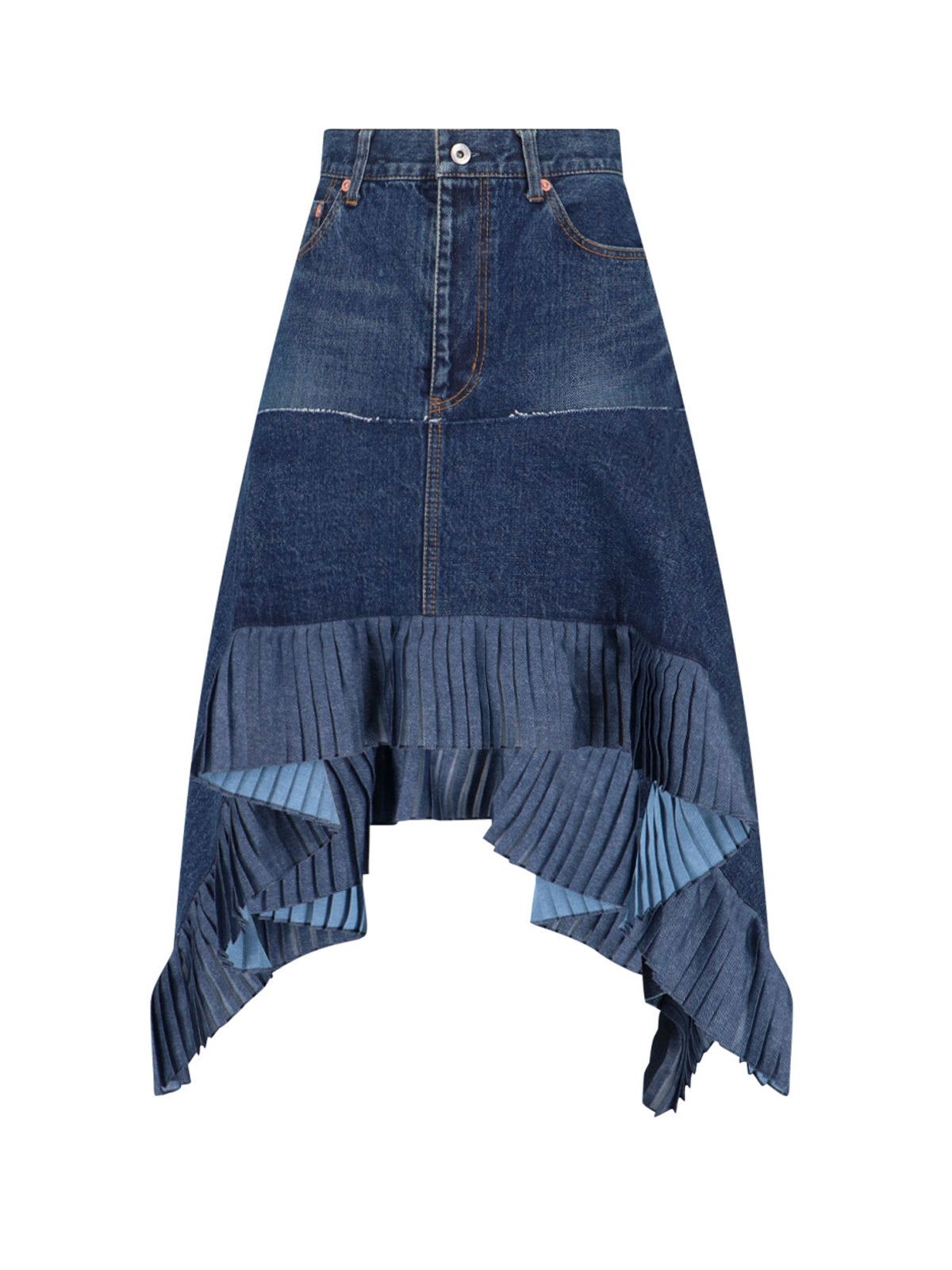 Layered Asymmetrical Skirt With Structured Design