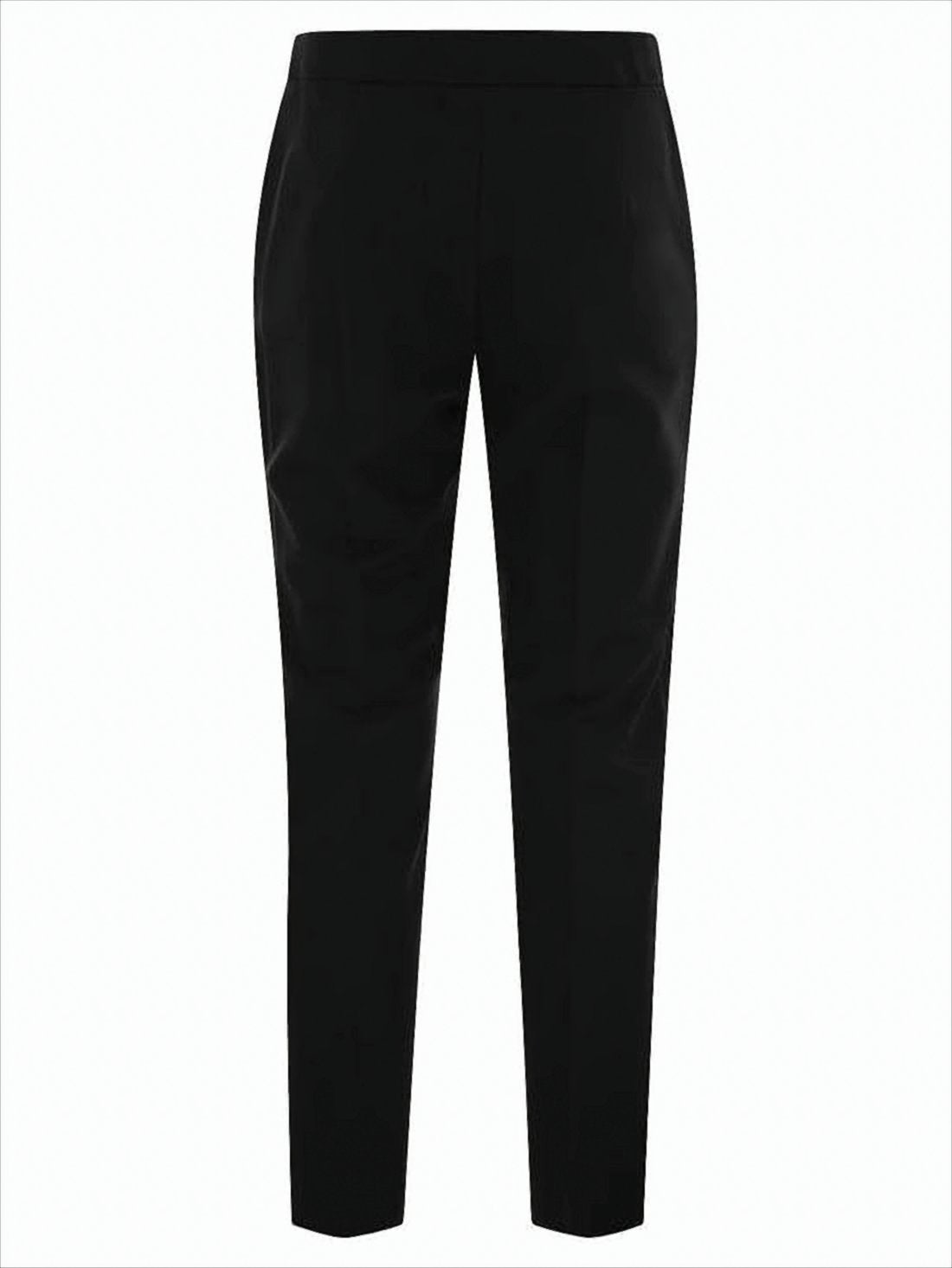 Cropped Tailored Pants with Mid-Rise
