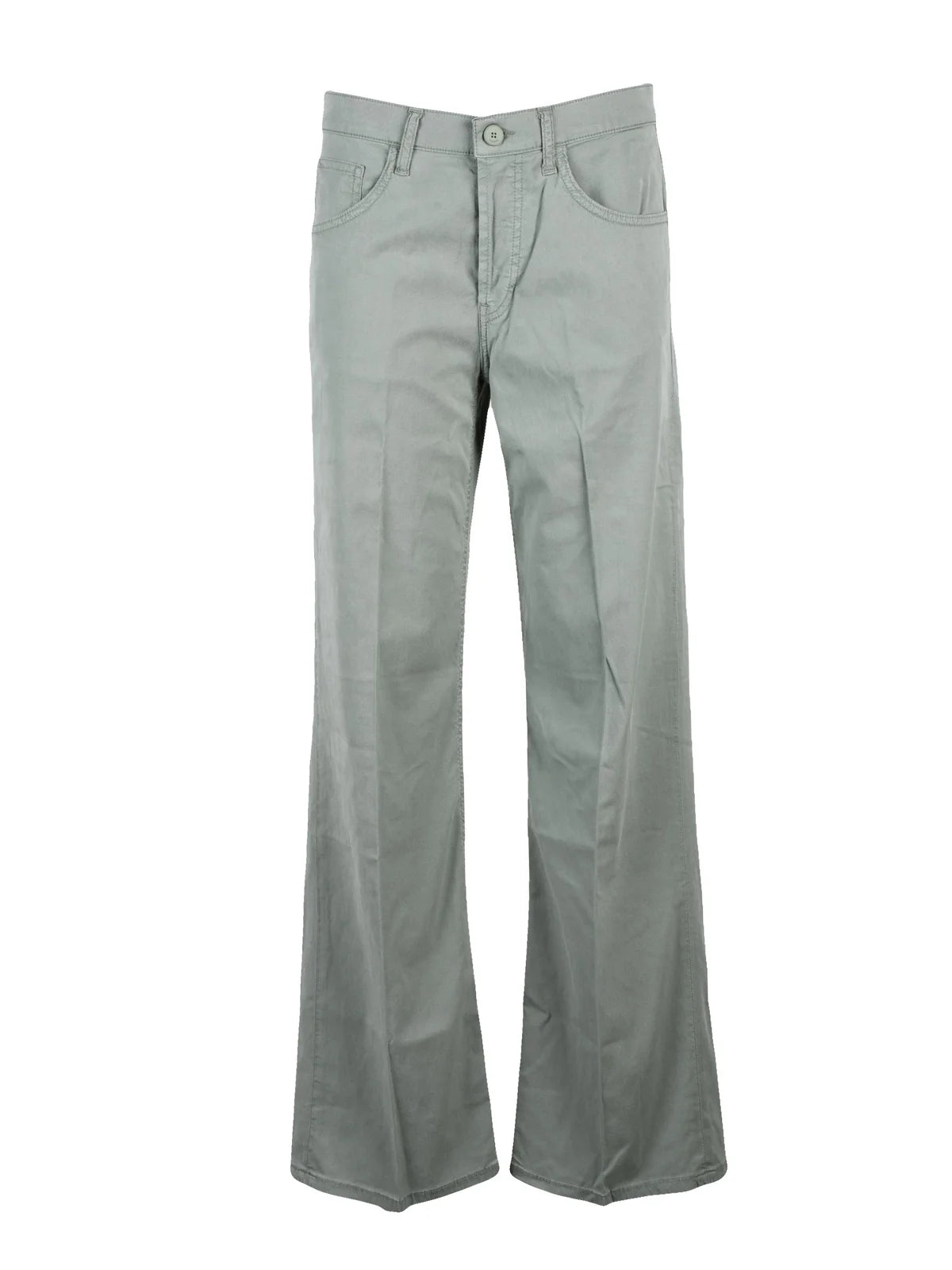 Jacklyn Lyocell Cotton Stretch Trousers - Green
