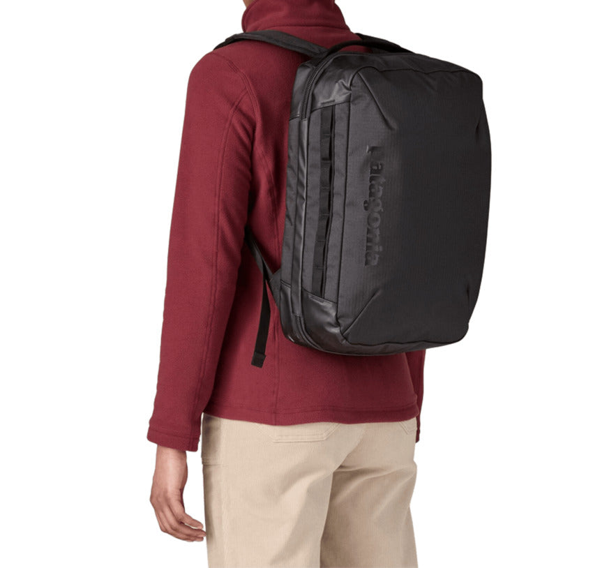 Convertible Black Backpack with Laptop Sleeve