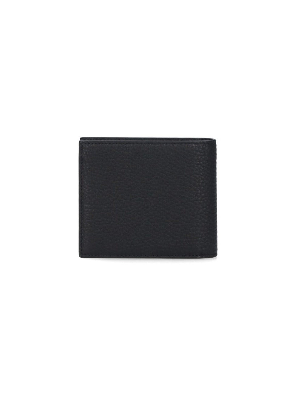 Textured Leather Black Wallet