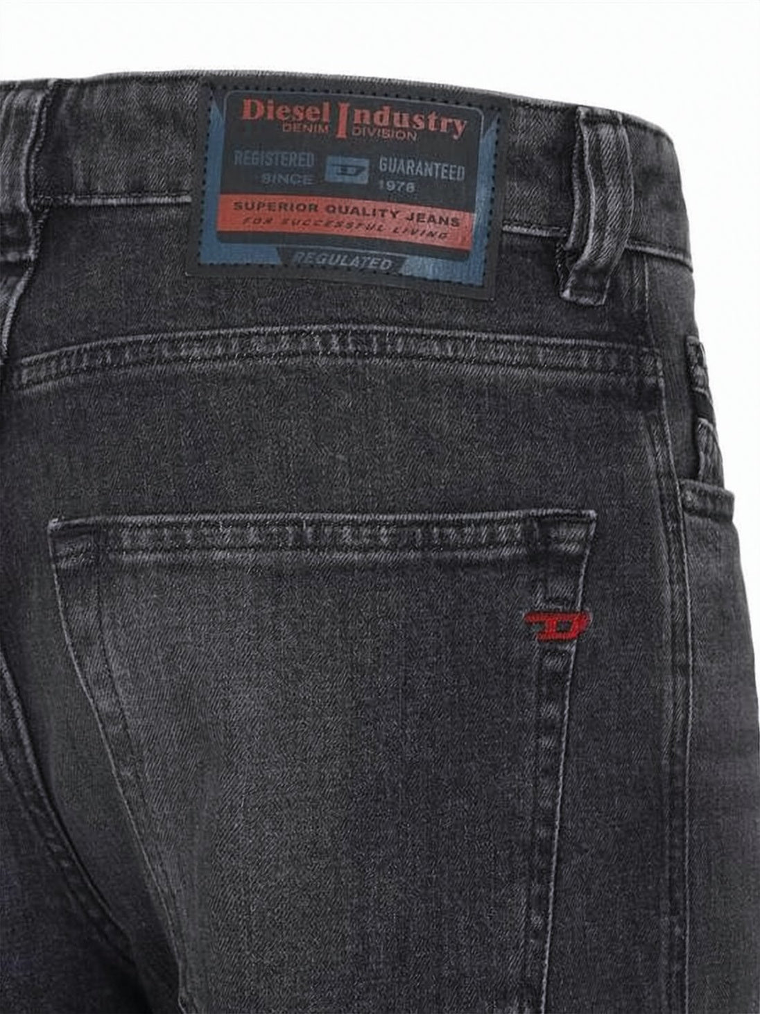 Faded Black Regular Fit Denim Jeans