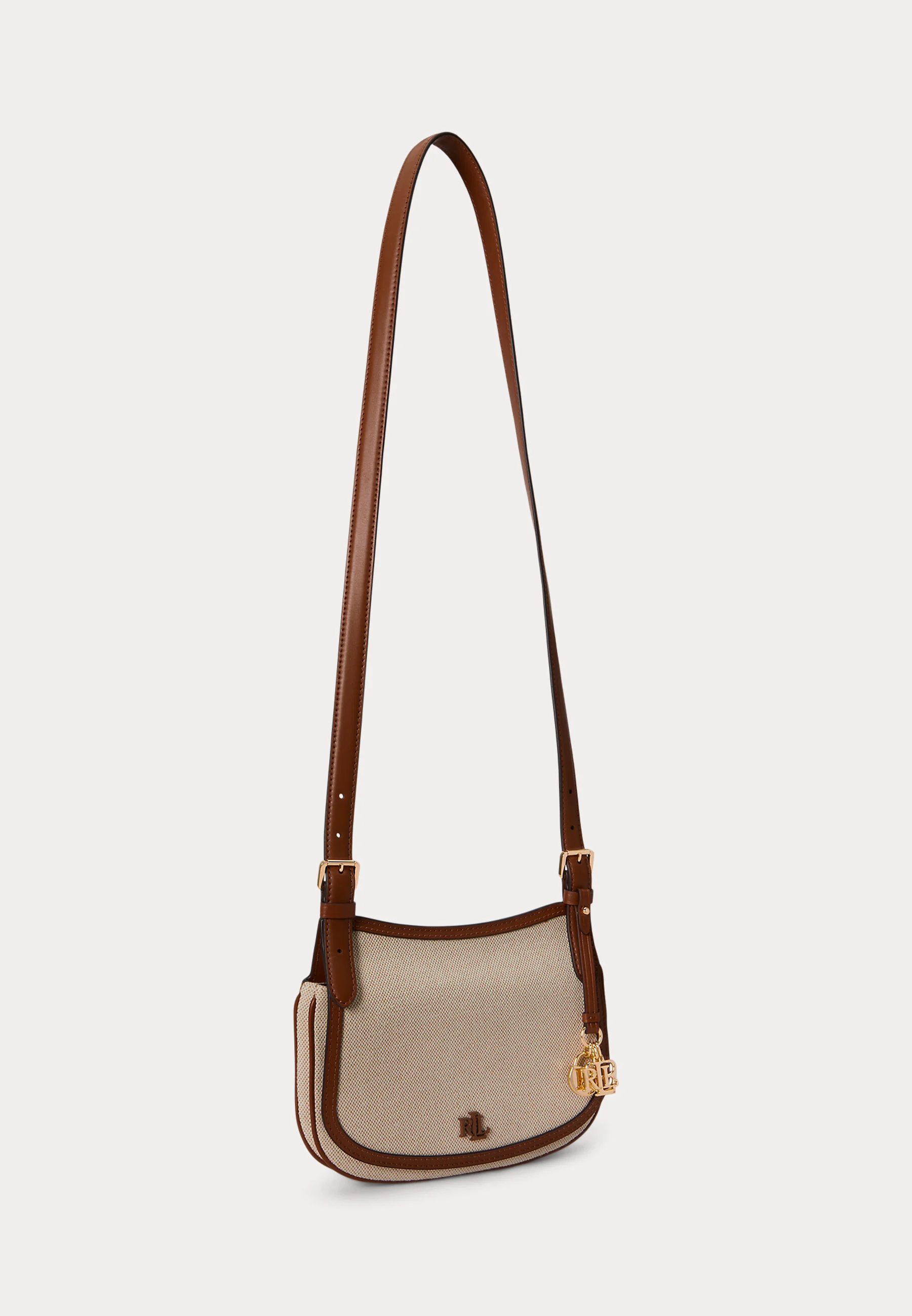 Structured Rectangular Shoulder Bag with Textured Fabric