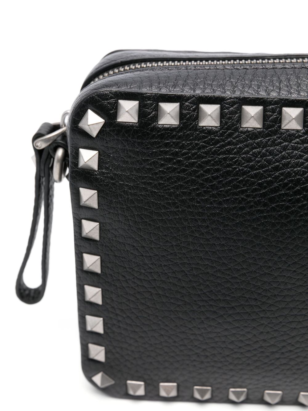 Rectangular Black Leather Bag