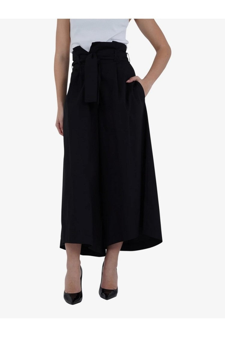Wide-Leg Trousers With High Waist