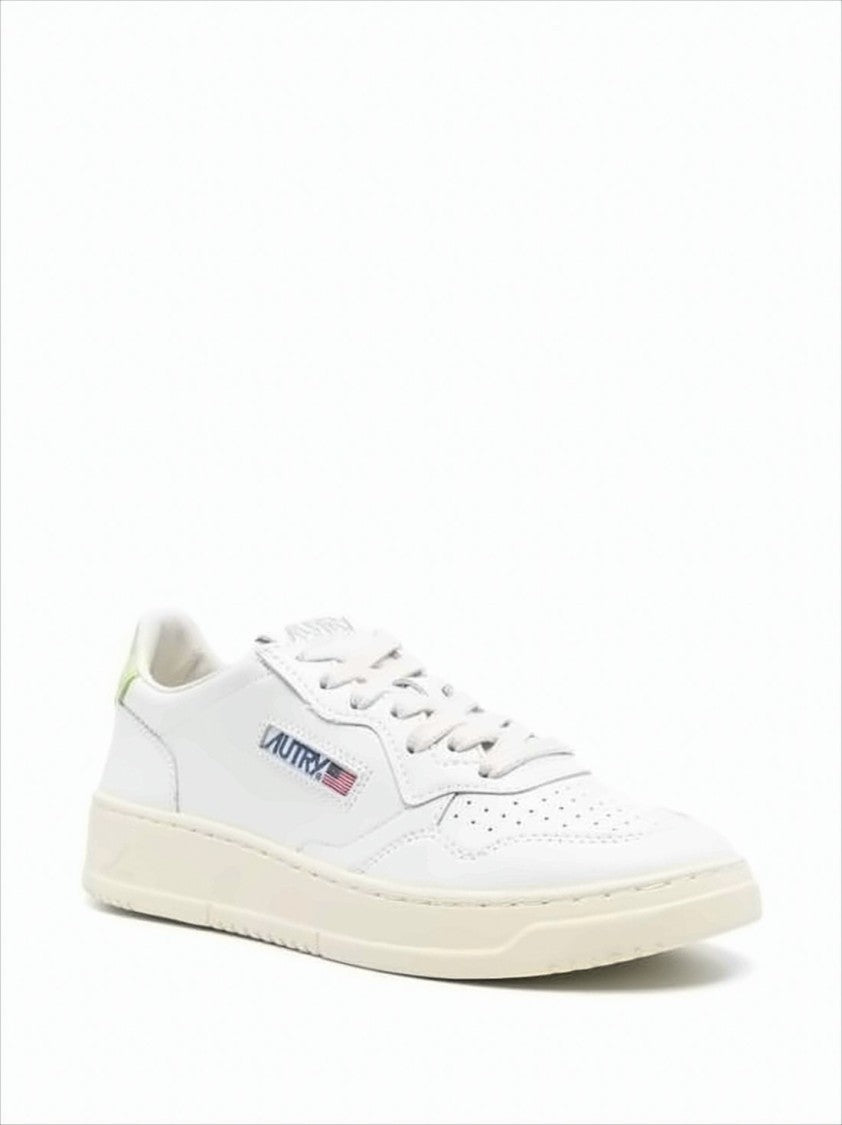 Low-Top Sneakers with Perforated Detailing and Cushioned Sole