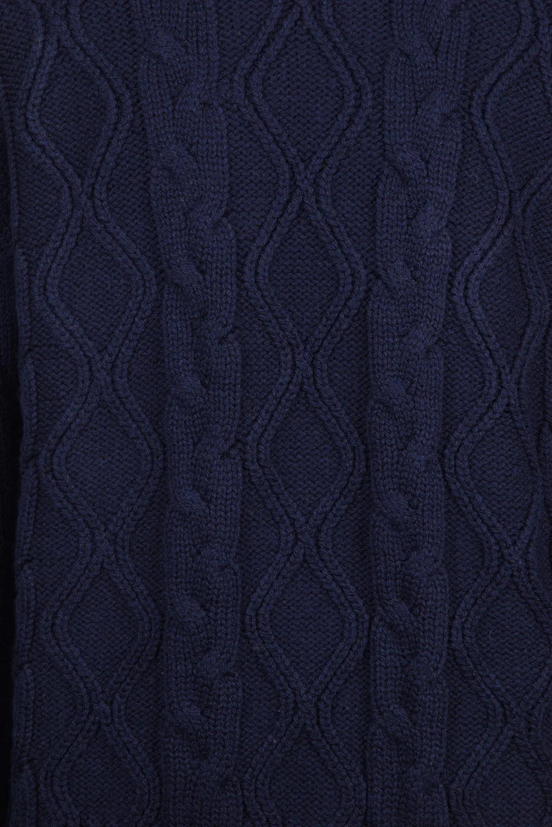 Cable Knit Sweater Virgin Wool - Multicolor