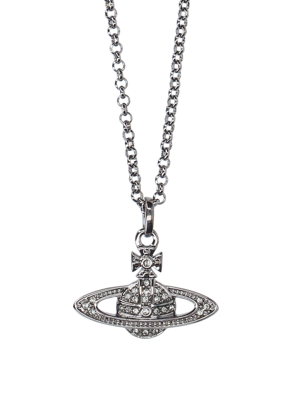 Black Orb Charm Necklace