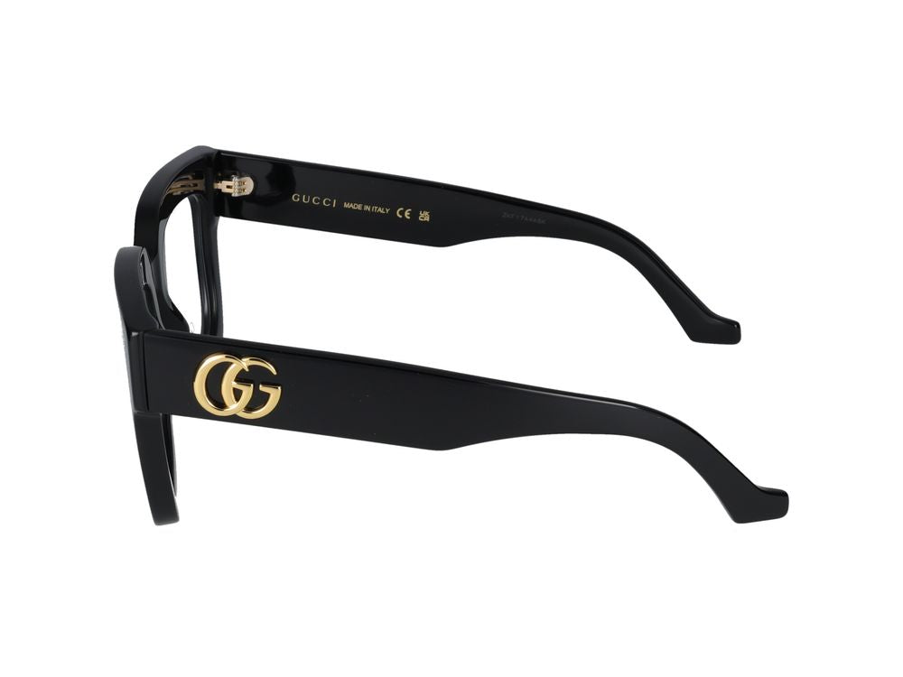 Eyeglasses Gucci GG1549O 001 black black transparent 52/20/145