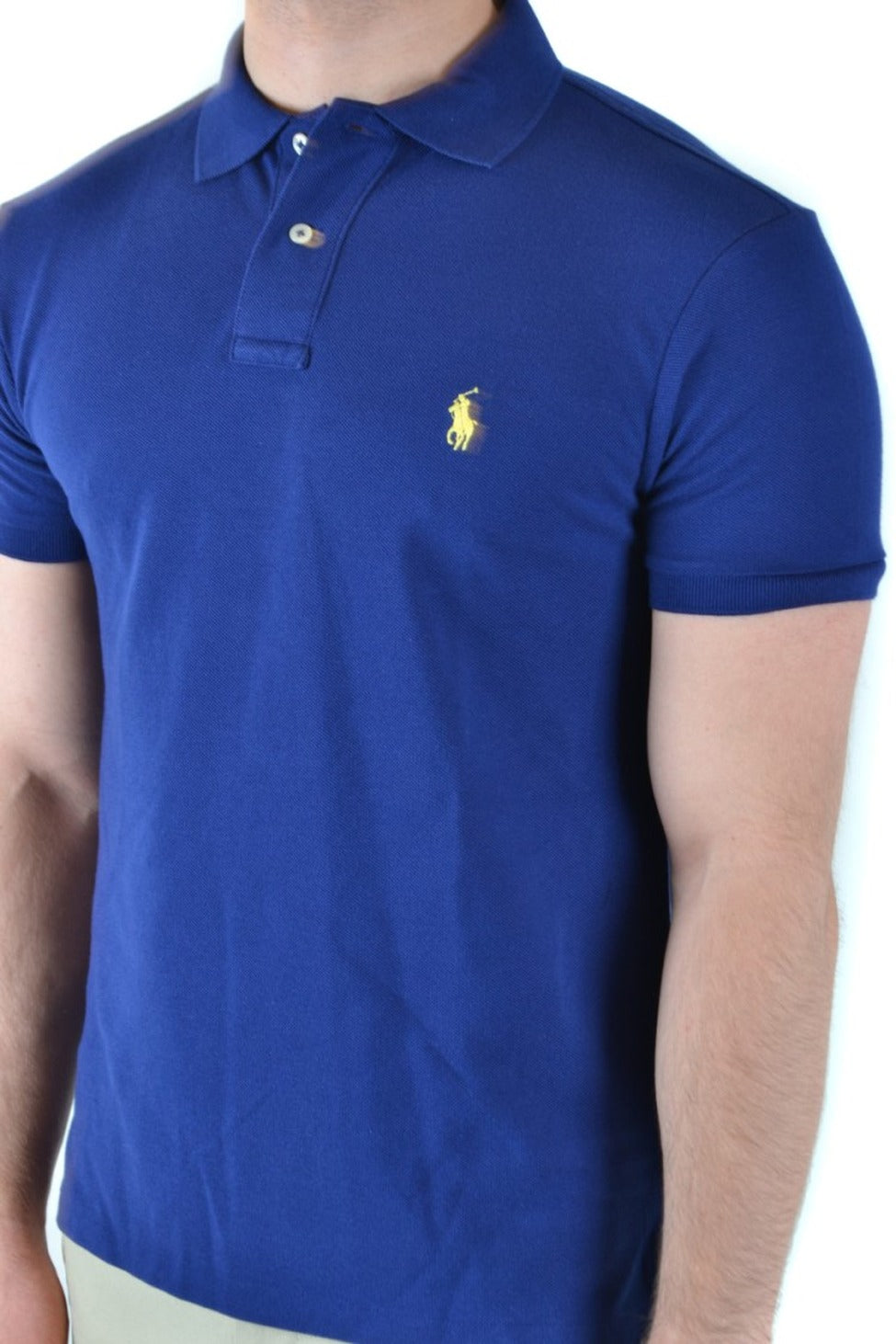 Fitted Royal Blue Polo T-Shirt