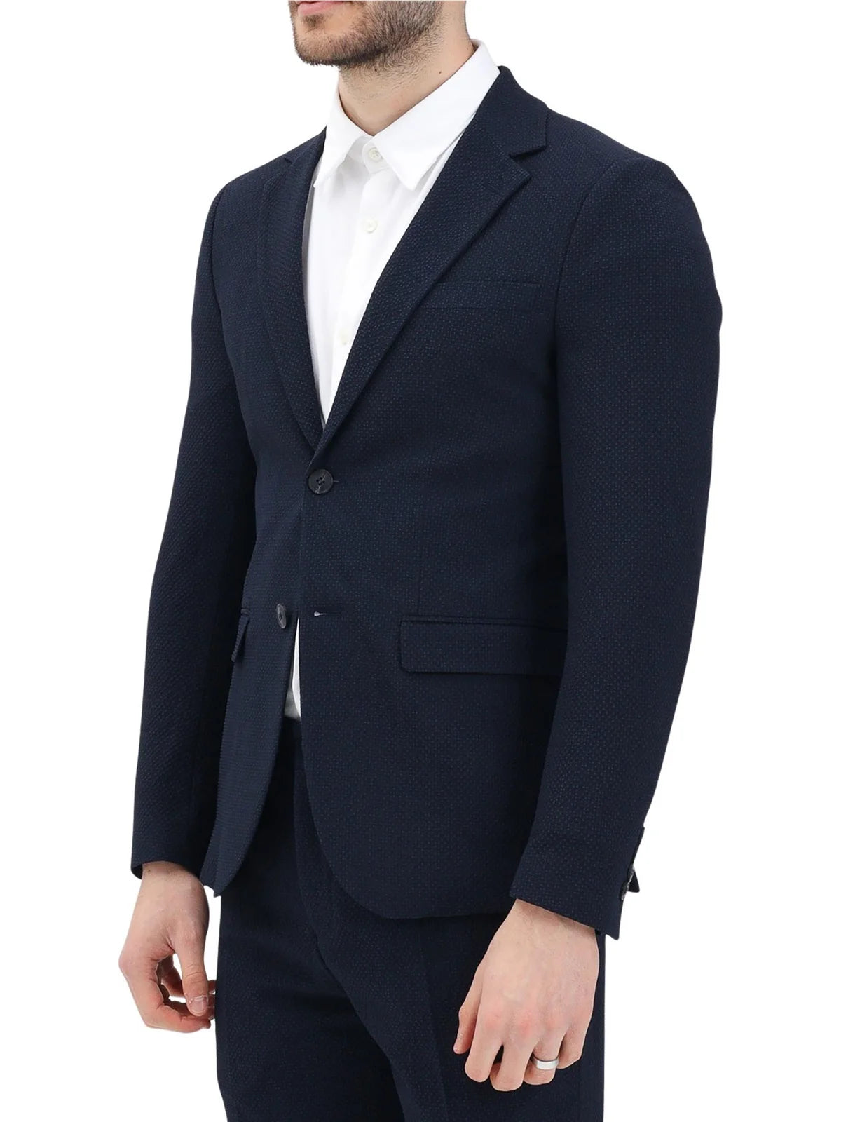 Polyester Viscose Elastane Slim Fit Jacket