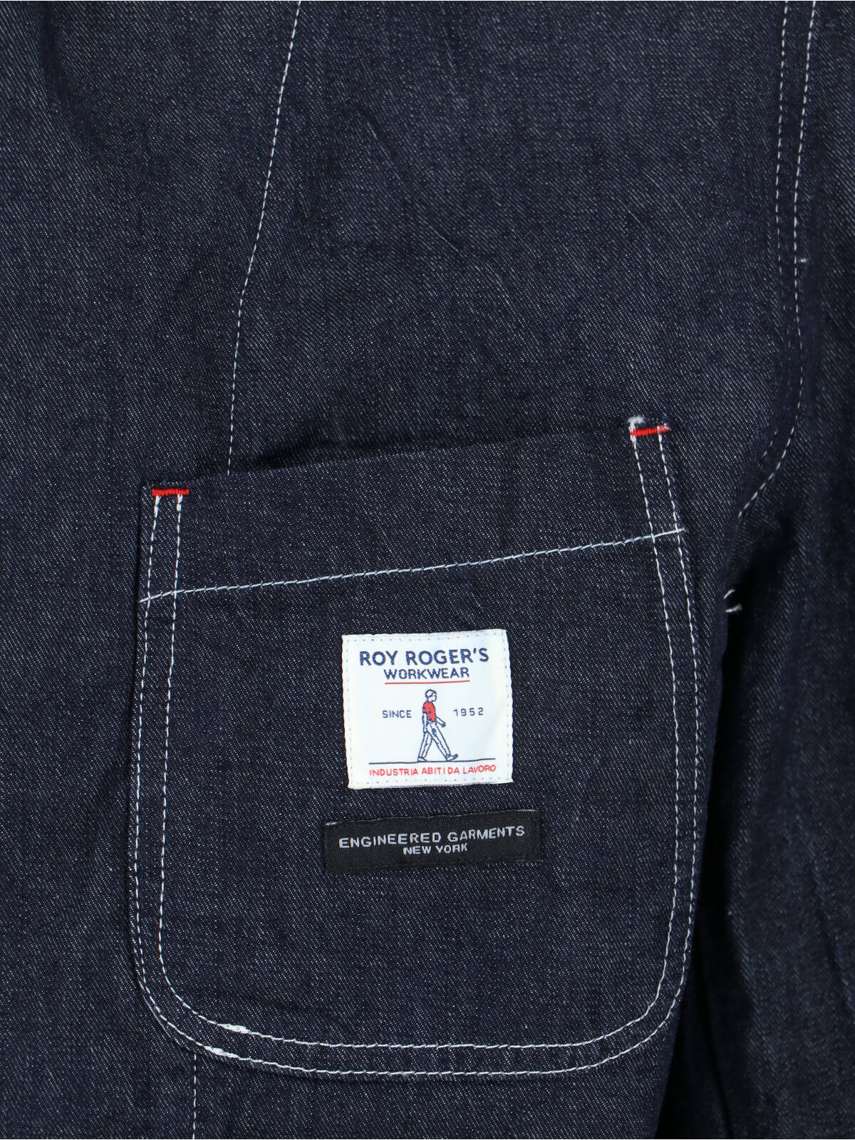 Blue Denim Detachable Hood Jacket