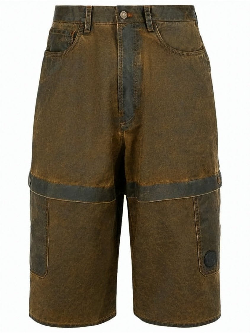 Rugged Brown Shorts with Cargo Pockets