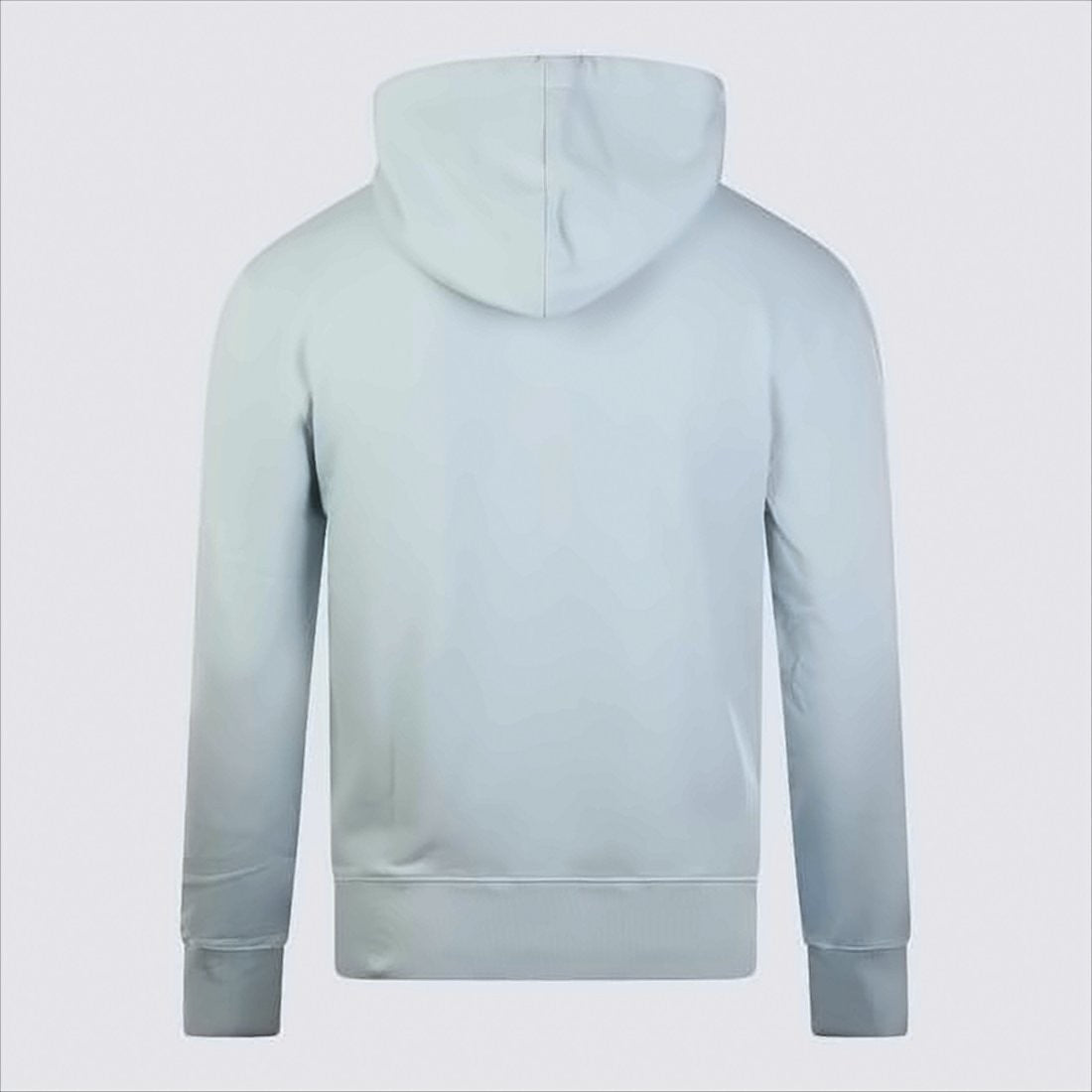 Relaxed Fit Blue Cotton Hoodie With Embroidered Fox Logo