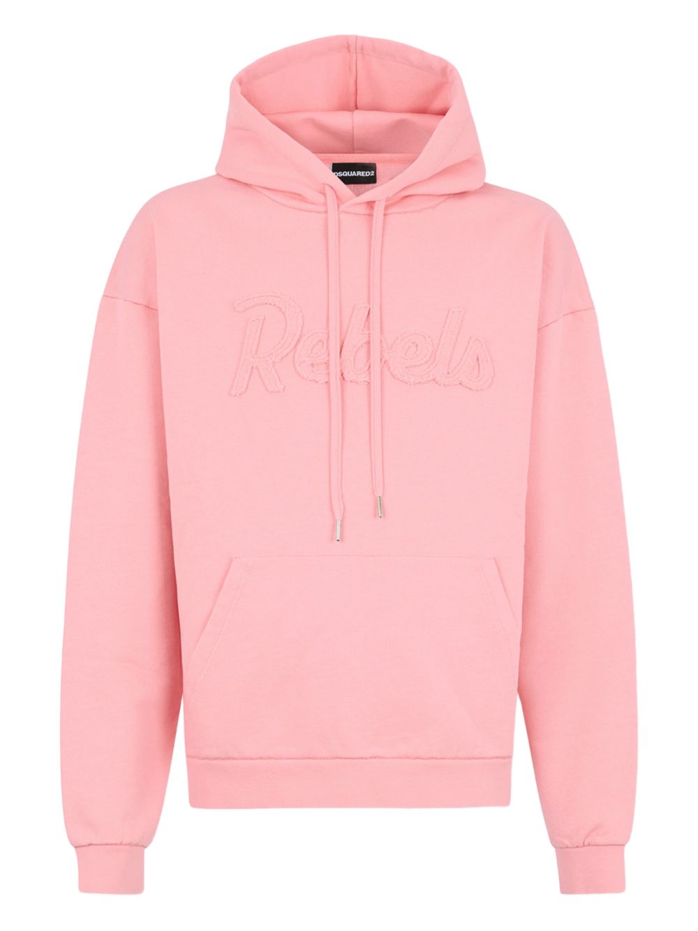 Soft Pink Drawstring Hoodie With Pouch Pocket