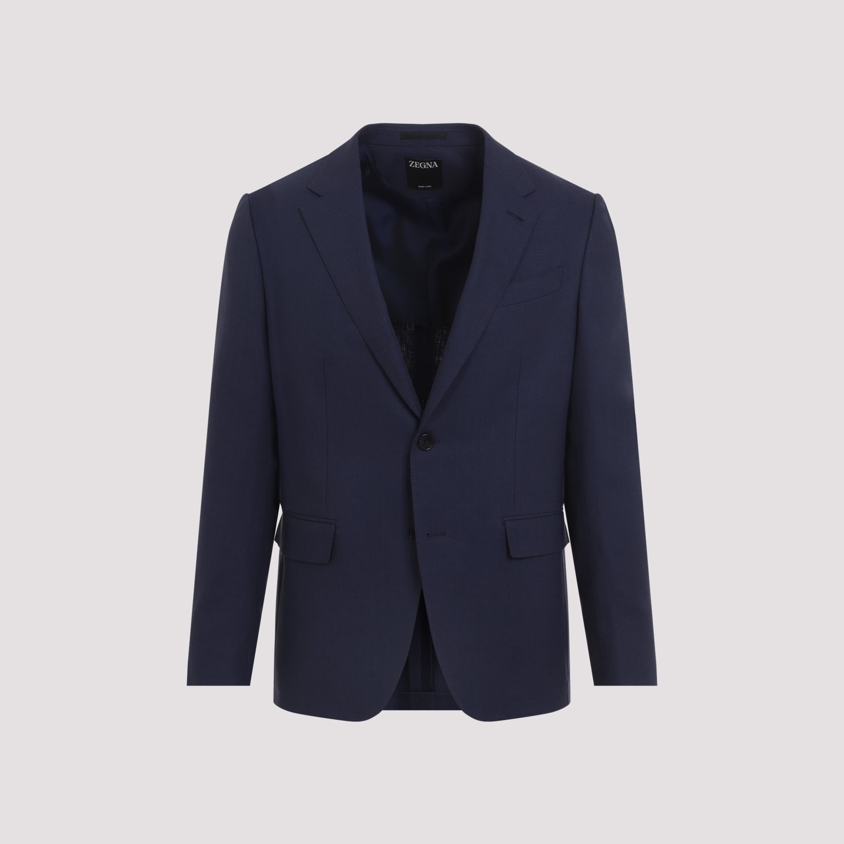 Navy Blue Linen Jacket