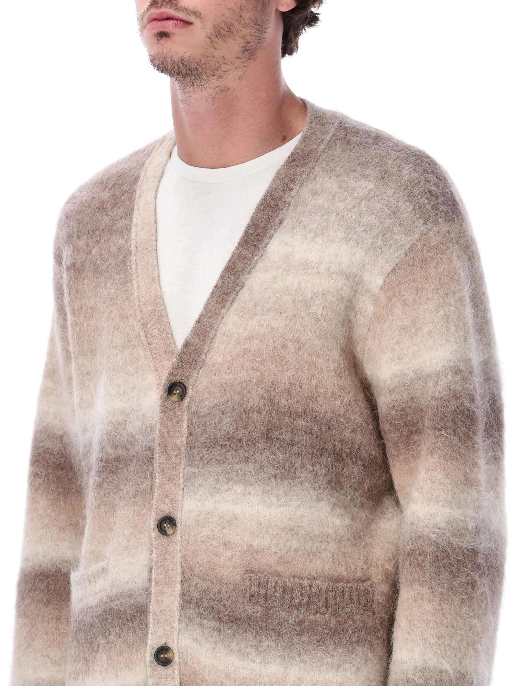 Ombre Gradient Alpaca Cardigan
