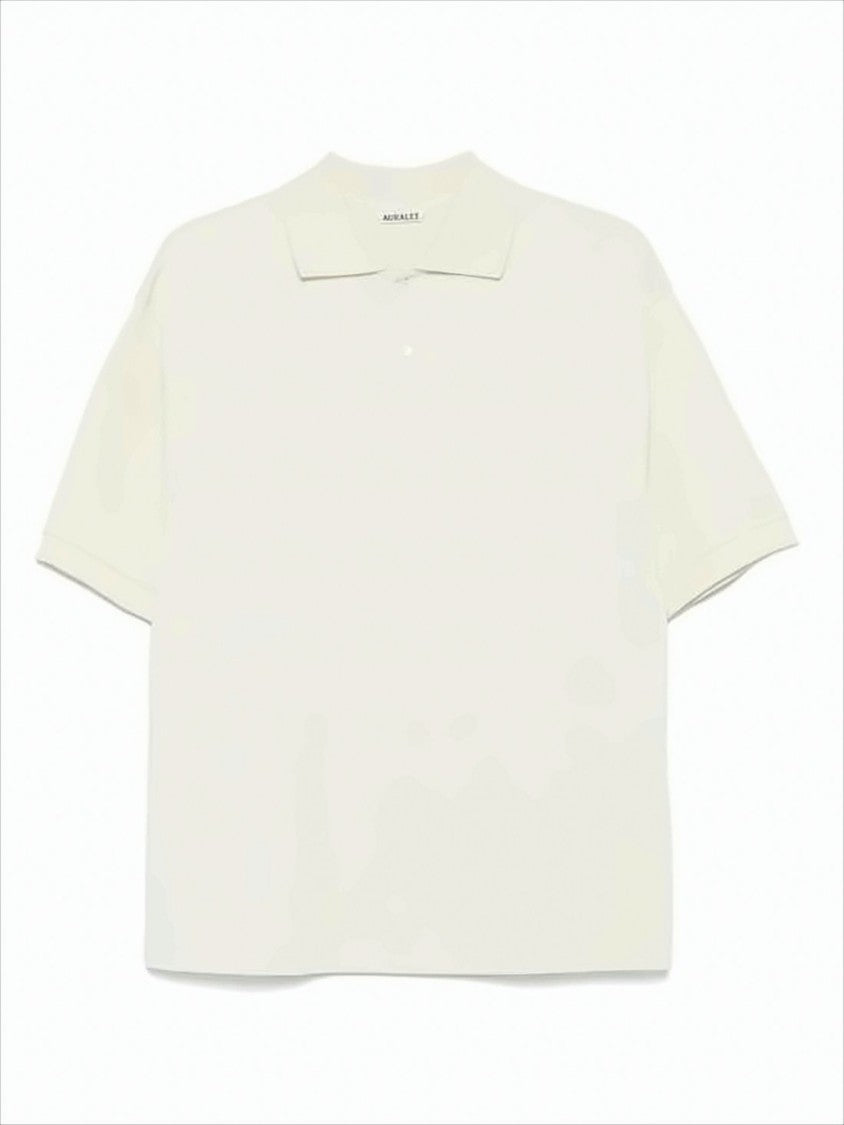 Relaxed-Fit White Polo Shirt With Boxy Silhouette