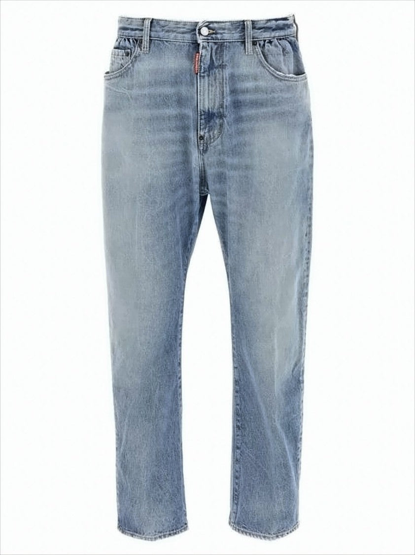 Light Blue Straight Leg Denim Pants