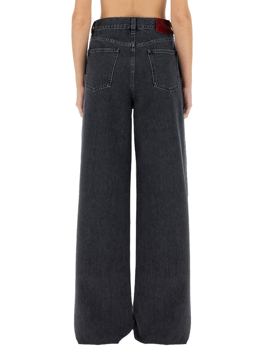 Wide Leg Denim Pants