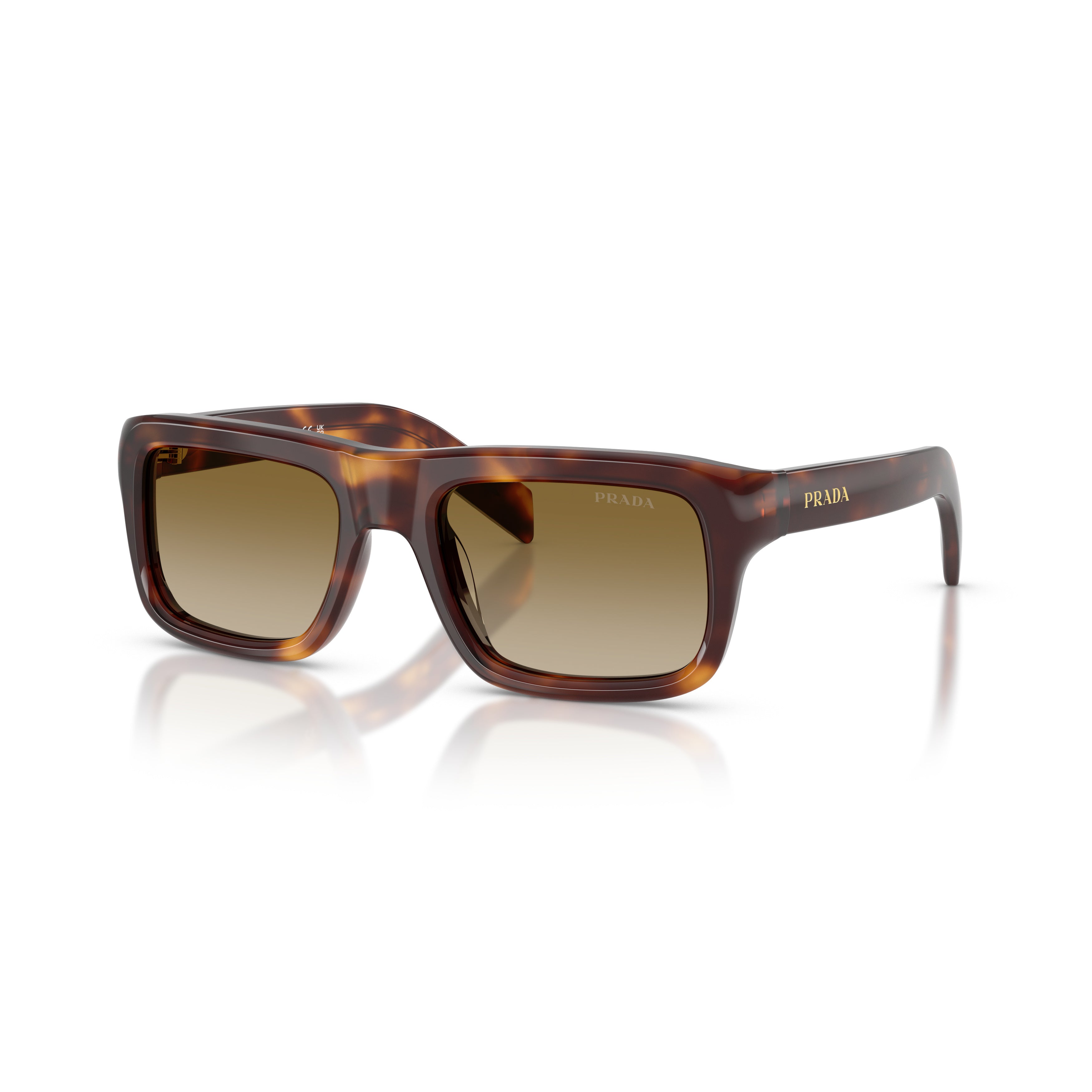 0pr D11s Rectangular Tortoiseshell Sunglasses