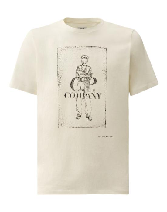 Vintage-Style Graphic Print Short-Sleeve T-Shirt