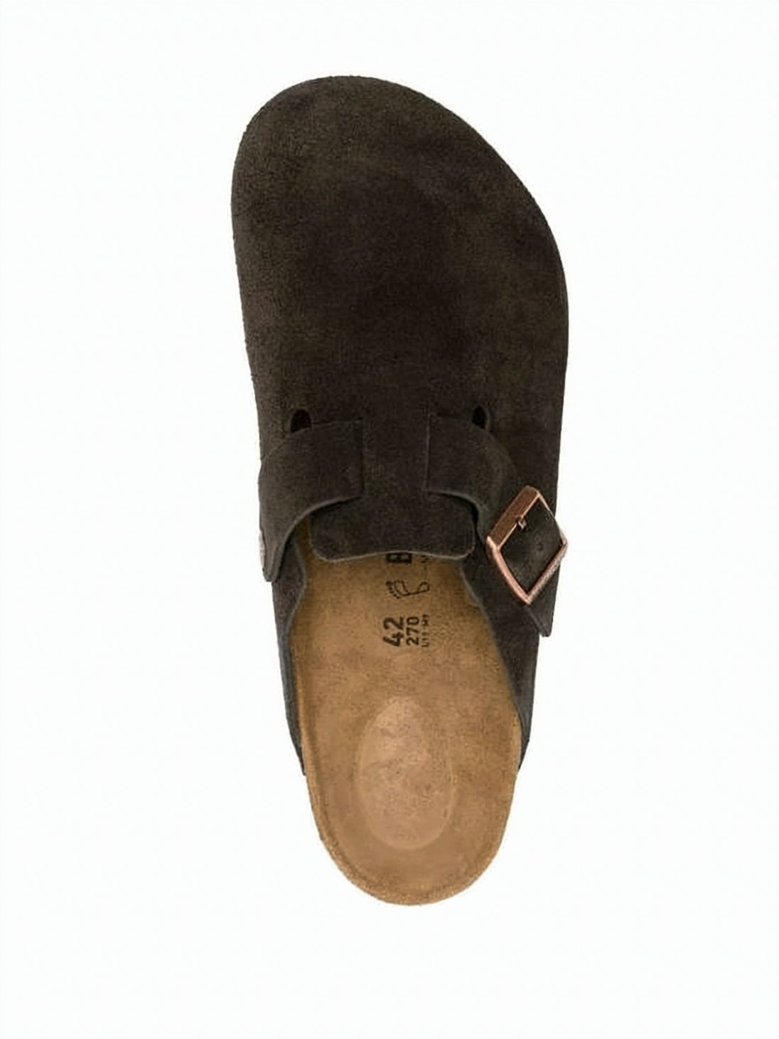 Suede Mule Slippers With Adjustable Strap