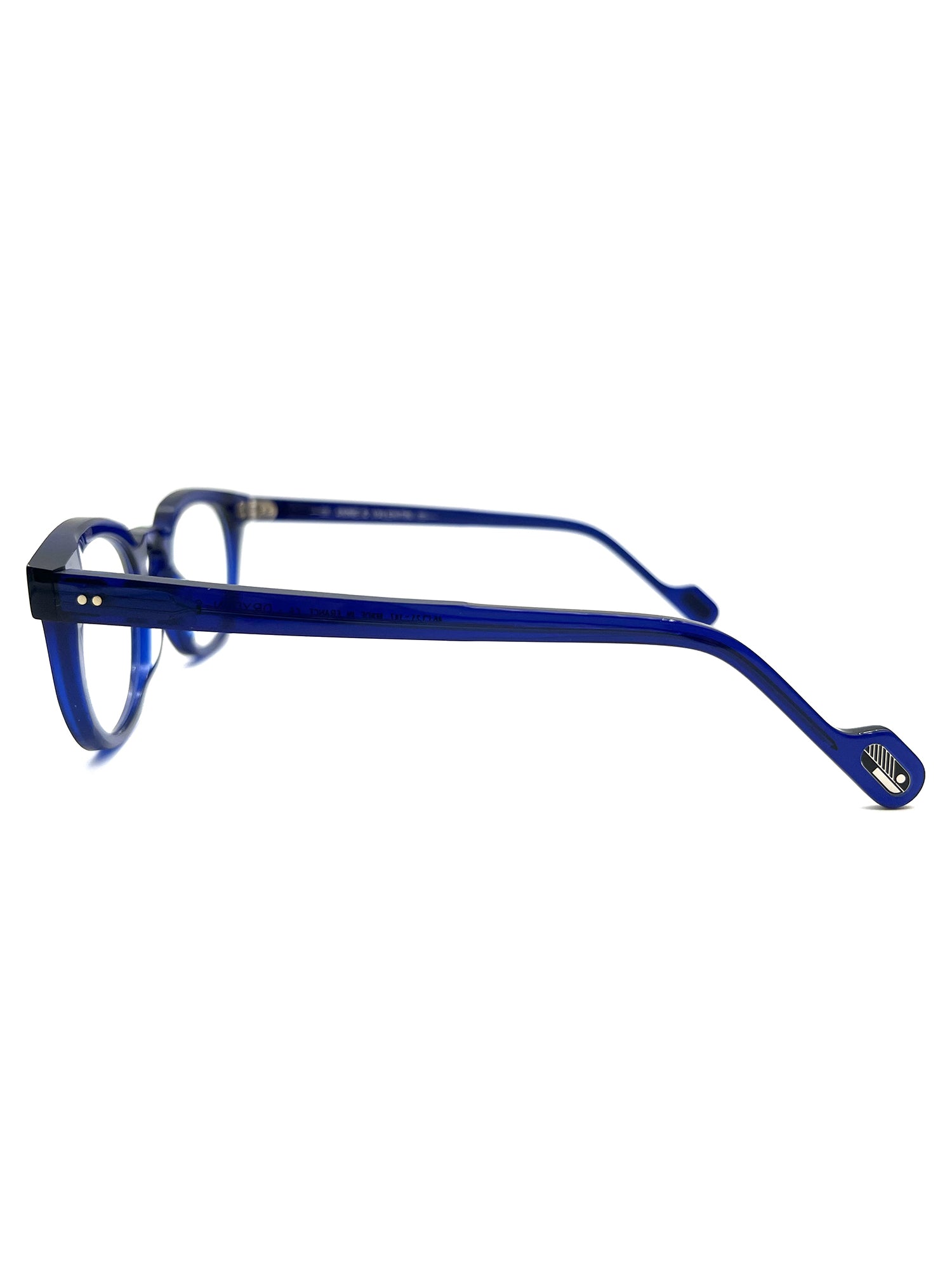 Sleek Blue Acetate Optical Frame